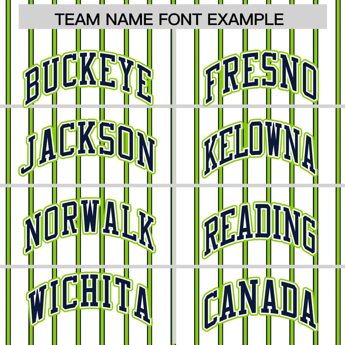 Custom White Navy-Neon Green Pinstripe Pattern Design Performance T-Shirt