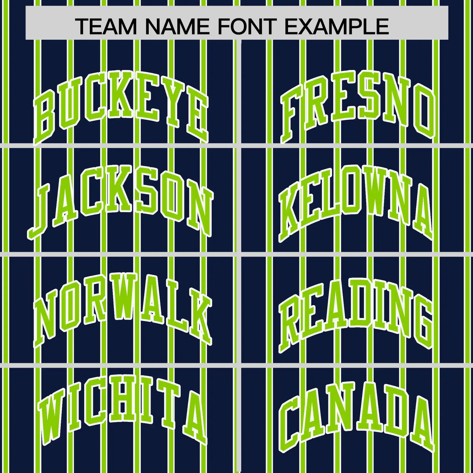 Custom Navy White-Neon Green Pinstripe Pattern Design Performance T-Shirt