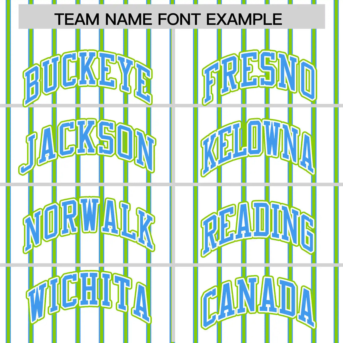 Custom White Powder Blue-Neon Green Pinstripe Pattern Design Performance T-Shirt