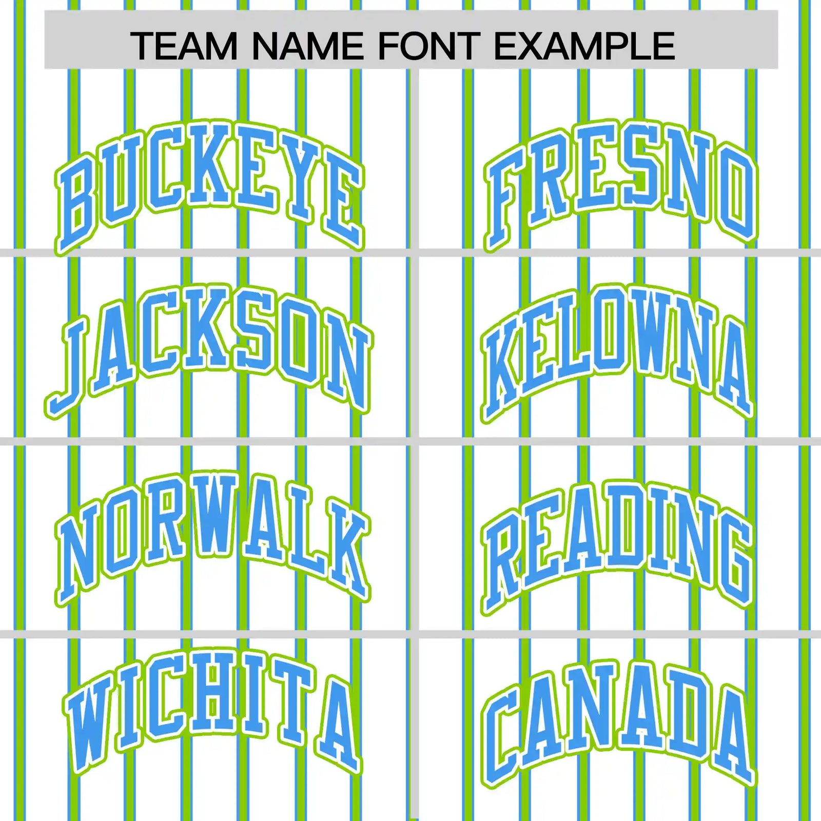 Custom White Powder Blue-Neon Green Pinstripe Pattern Design Performance T-Shirt
