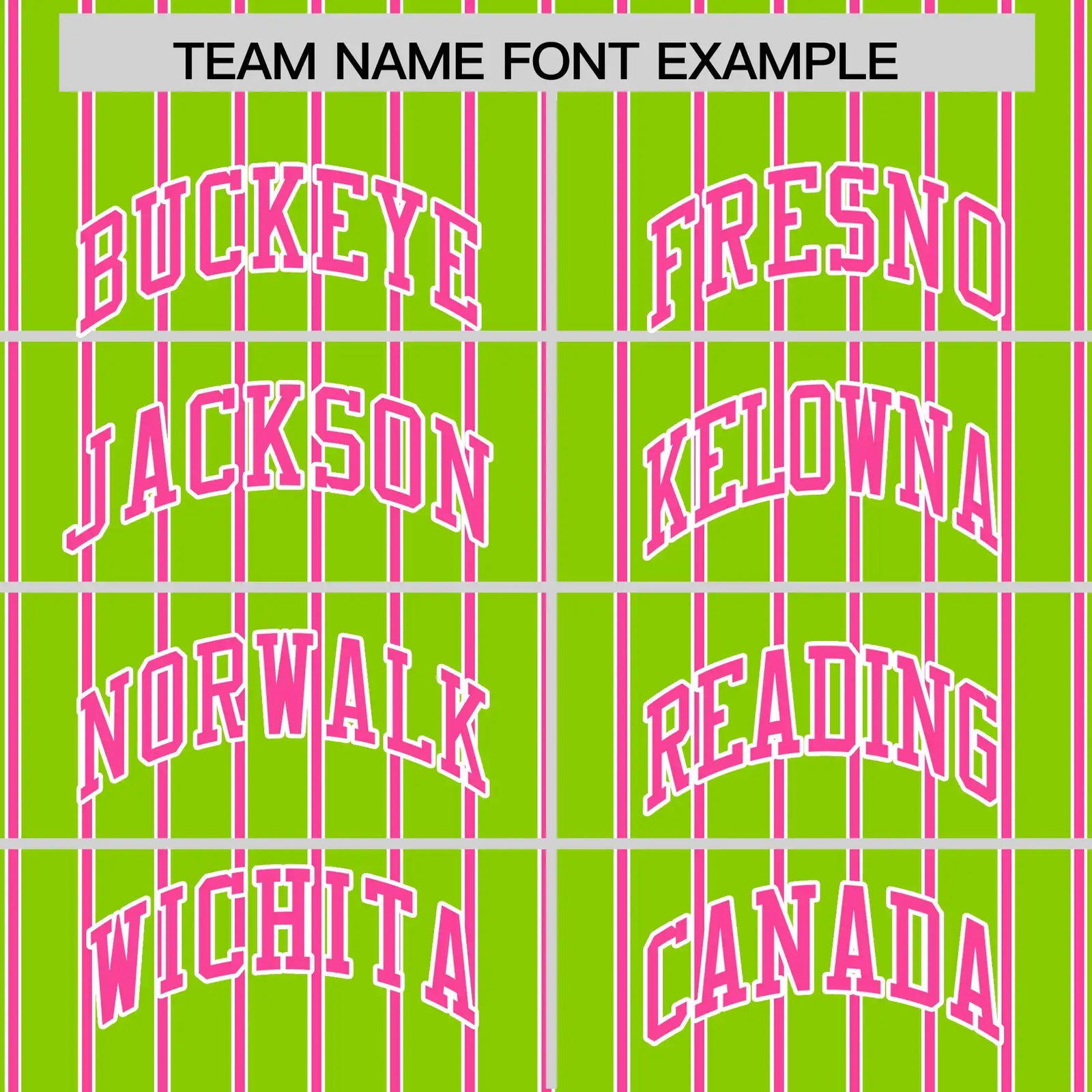 Custom Neon Green White-Pink Pinstripe Pattern Design Performance T-Shirt