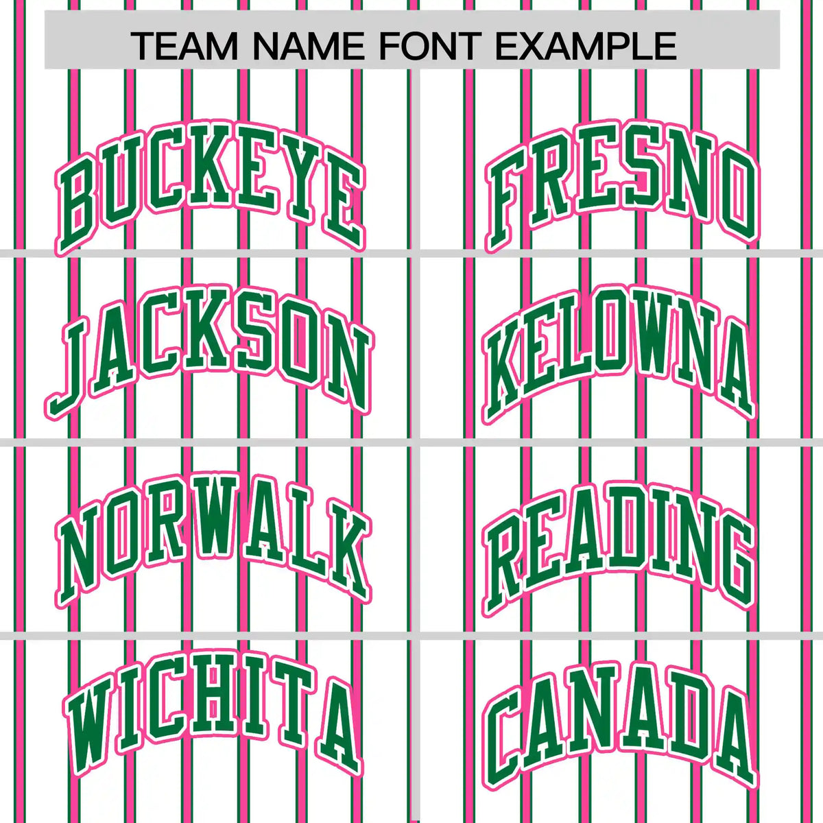 Custom White Kelly Green-Pink Pinstripe Pattern Design Performance T-Shirt