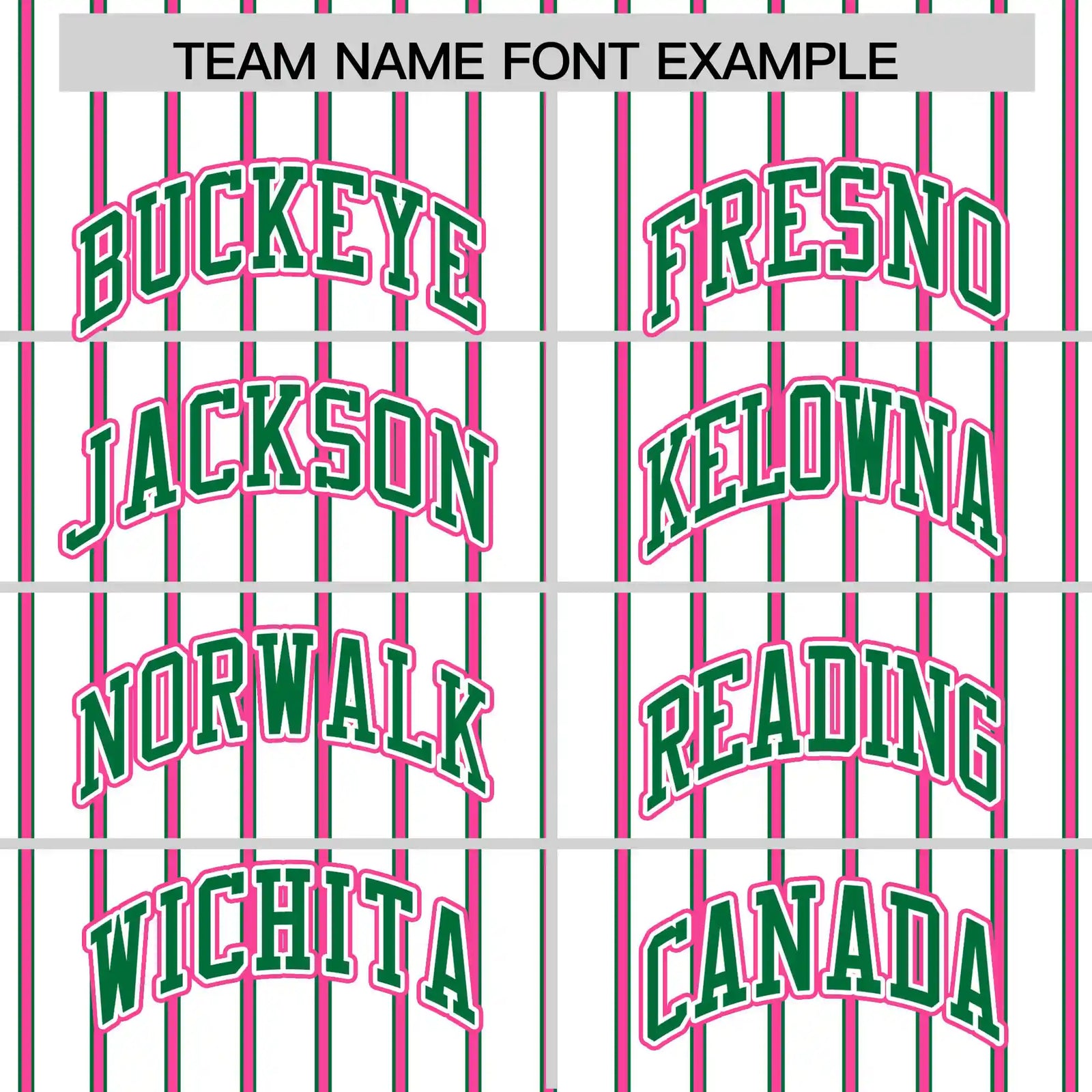 Custom White Kelly Green-Pink Pinstripe Pattern Design Performance T-Shirt