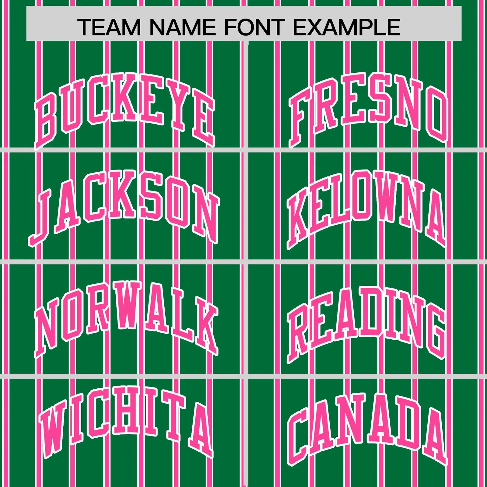 Custom Kelly Green White-Pink Pinstripe Pattern Design Performance T-Shirt