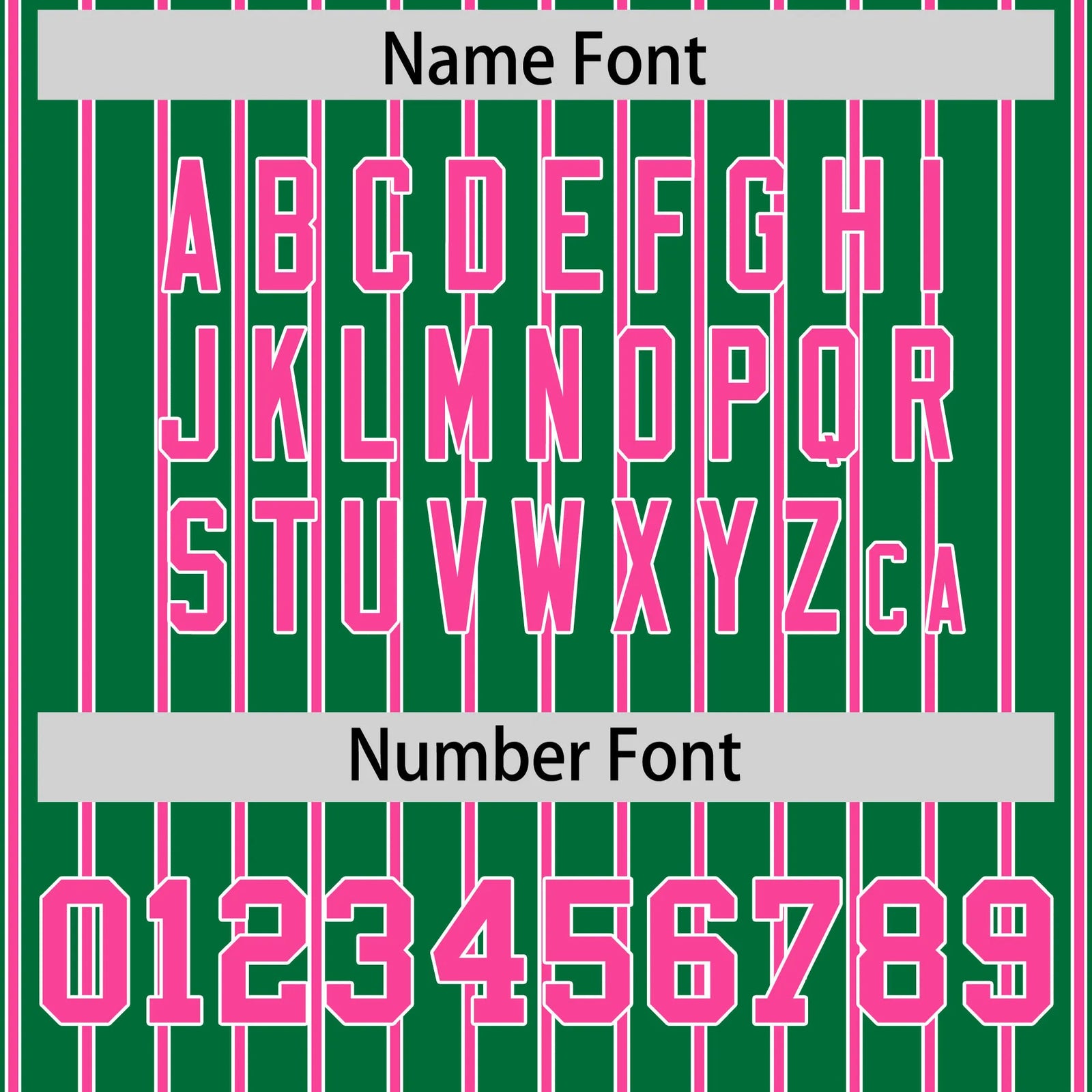 Custom Kelly Green White-Pink Pinstripe Pattern Design Performance T-Shirt