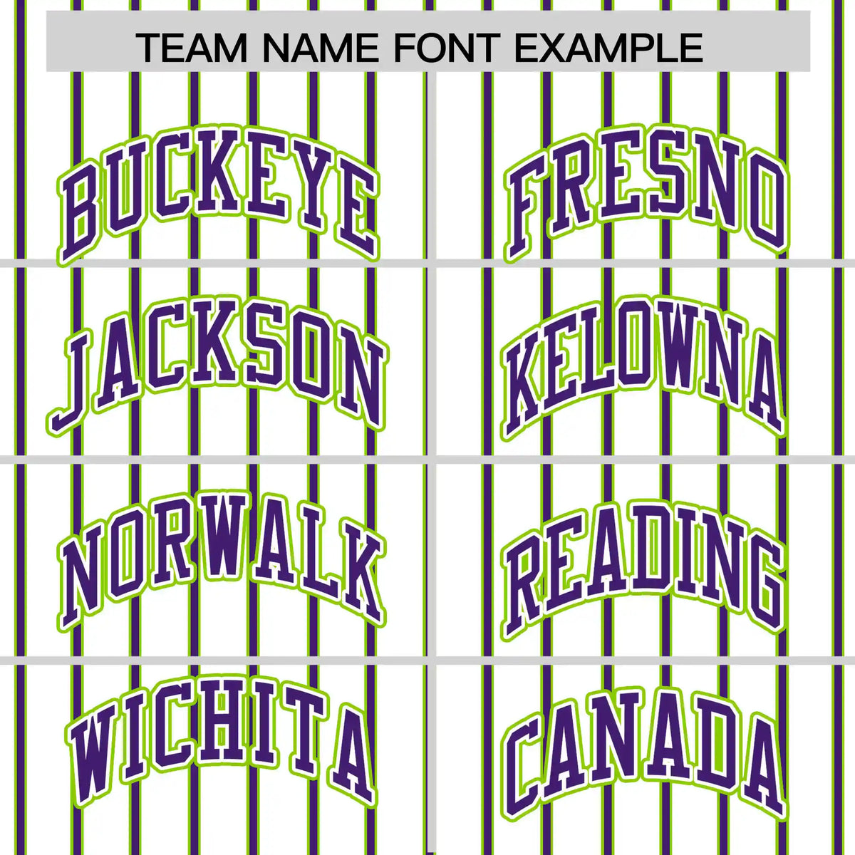 Custom White Neon Green-Purple Pinstripe Pattern Design Performance T-Shirt