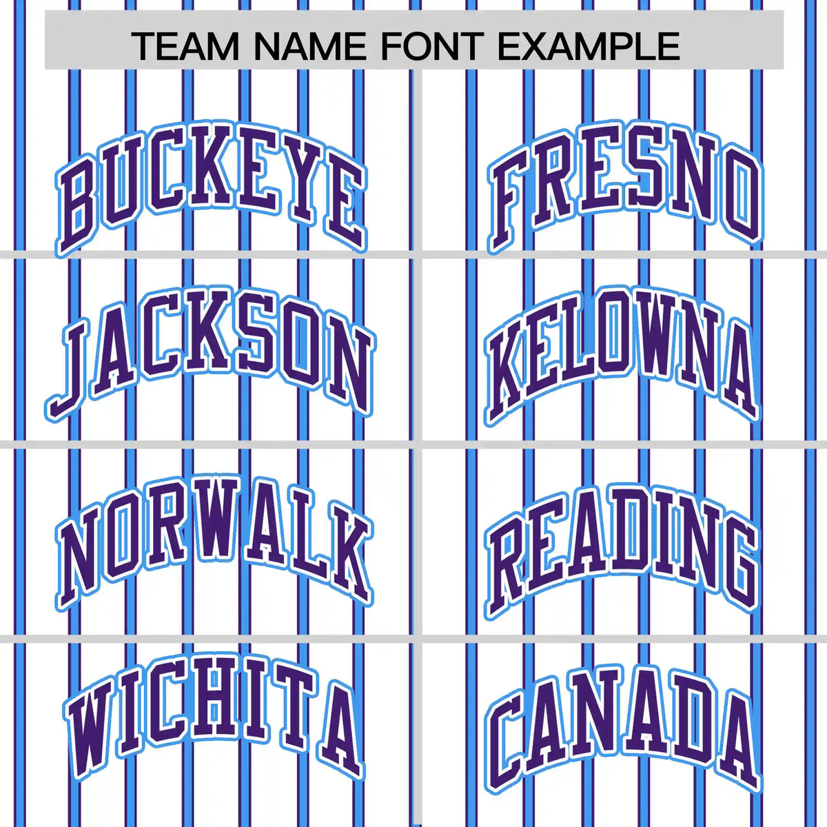 Custom White Powder Blue-Purple Pinstripe Pattern Design Performance T-Shirt