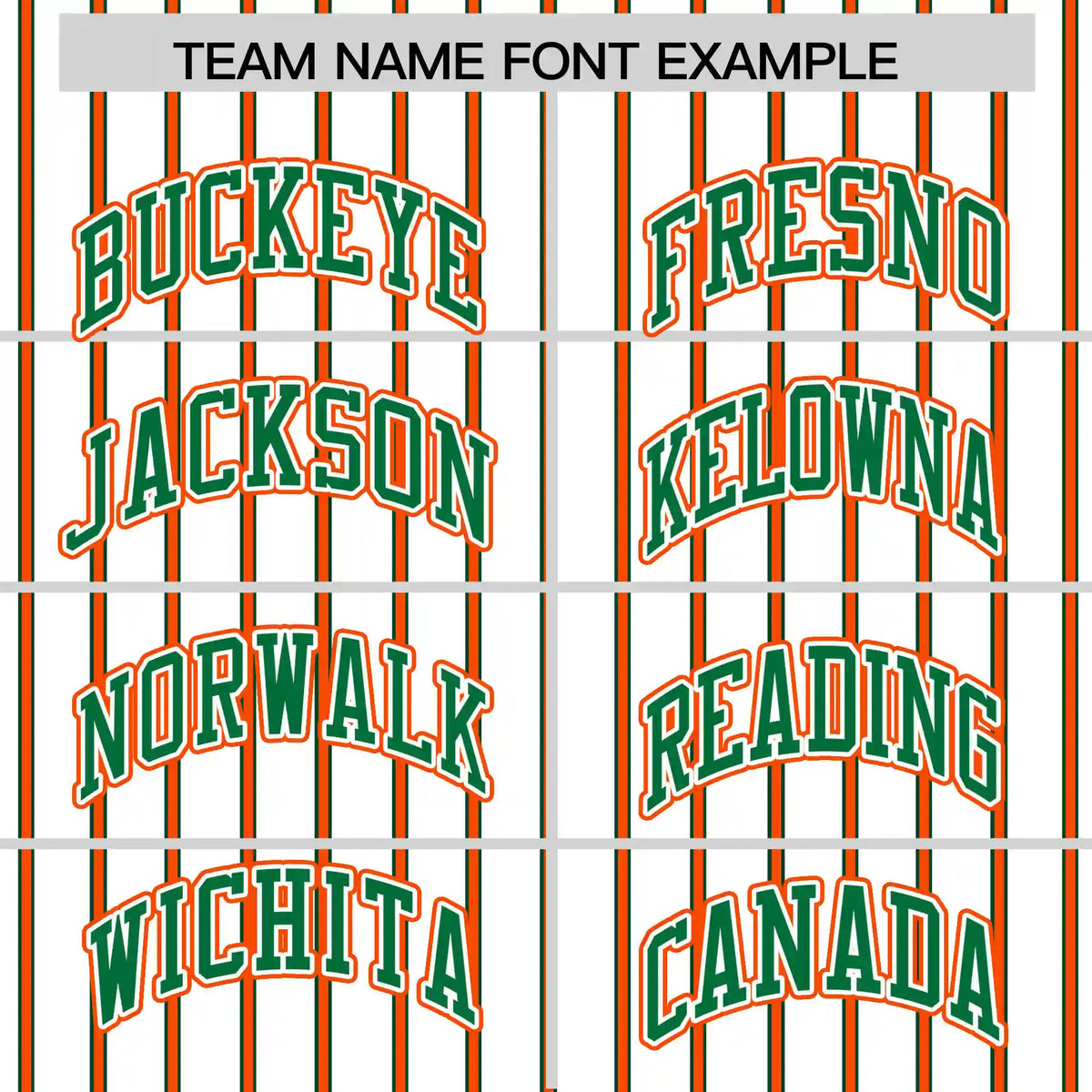 Custom White Orange-Kelly Green Pinstripe Pattern Design Performance T-Shirt