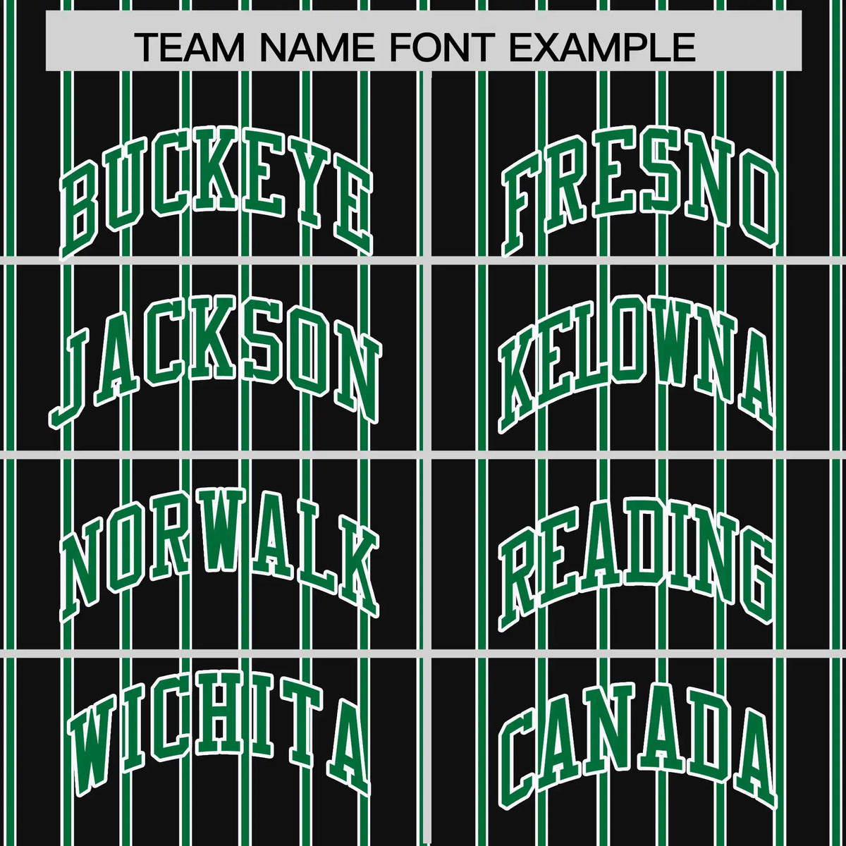 Custom Black White-Kelly Green Pinstripe Pattern Design Performance T-Shirt