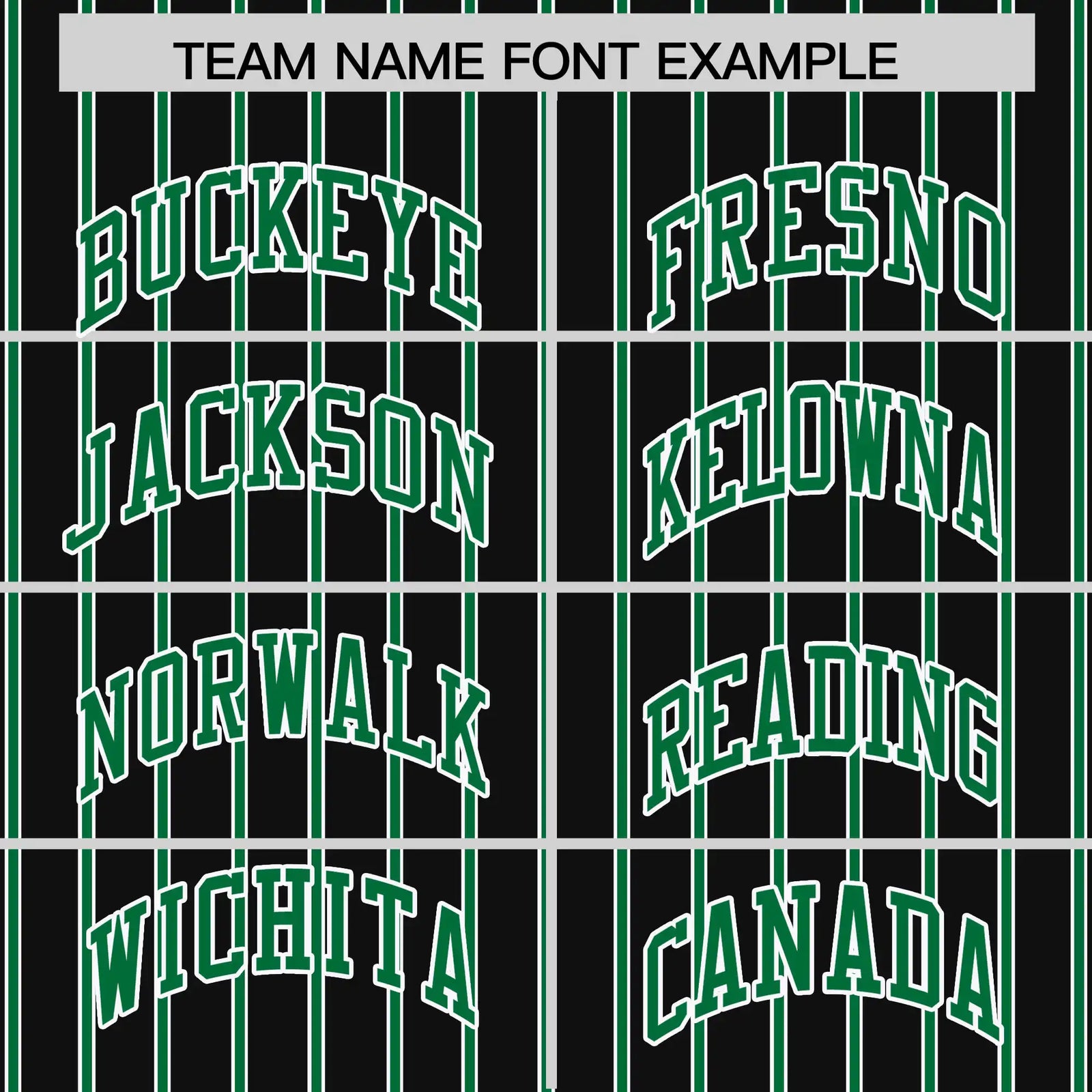 Custom Black White-Kelly Green Pinstripe Pattern Design Performance T-Shirt