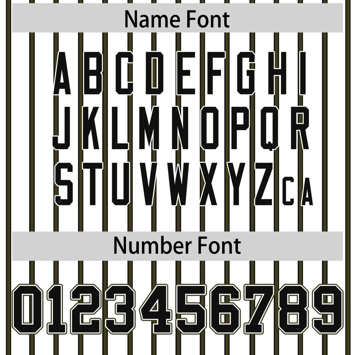 Custom White Black-Olive Pinstripe Pattern Design Performance T-Shirt