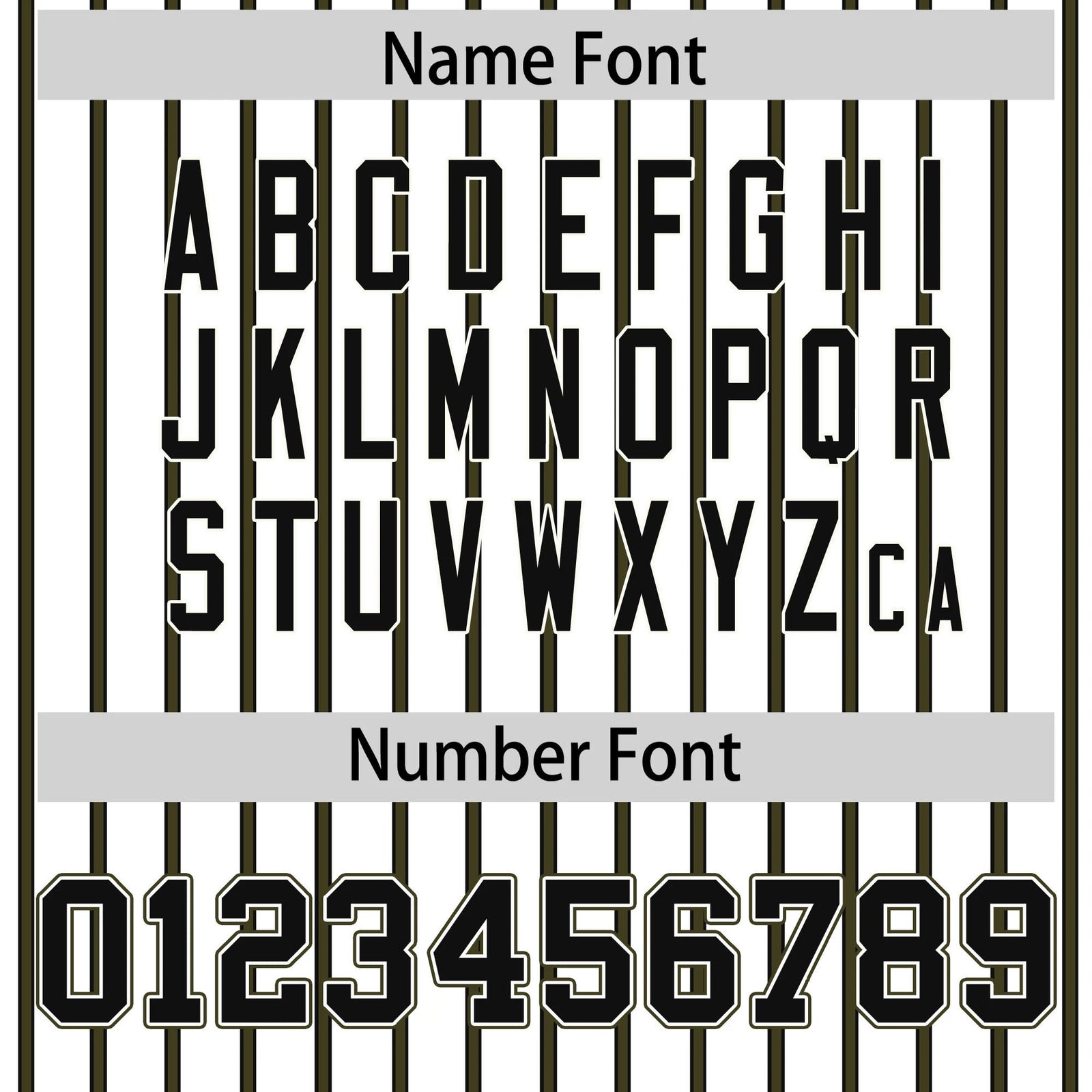 Custom White Black-Olive Pinstripe Pattern Design Performance T-Shirt