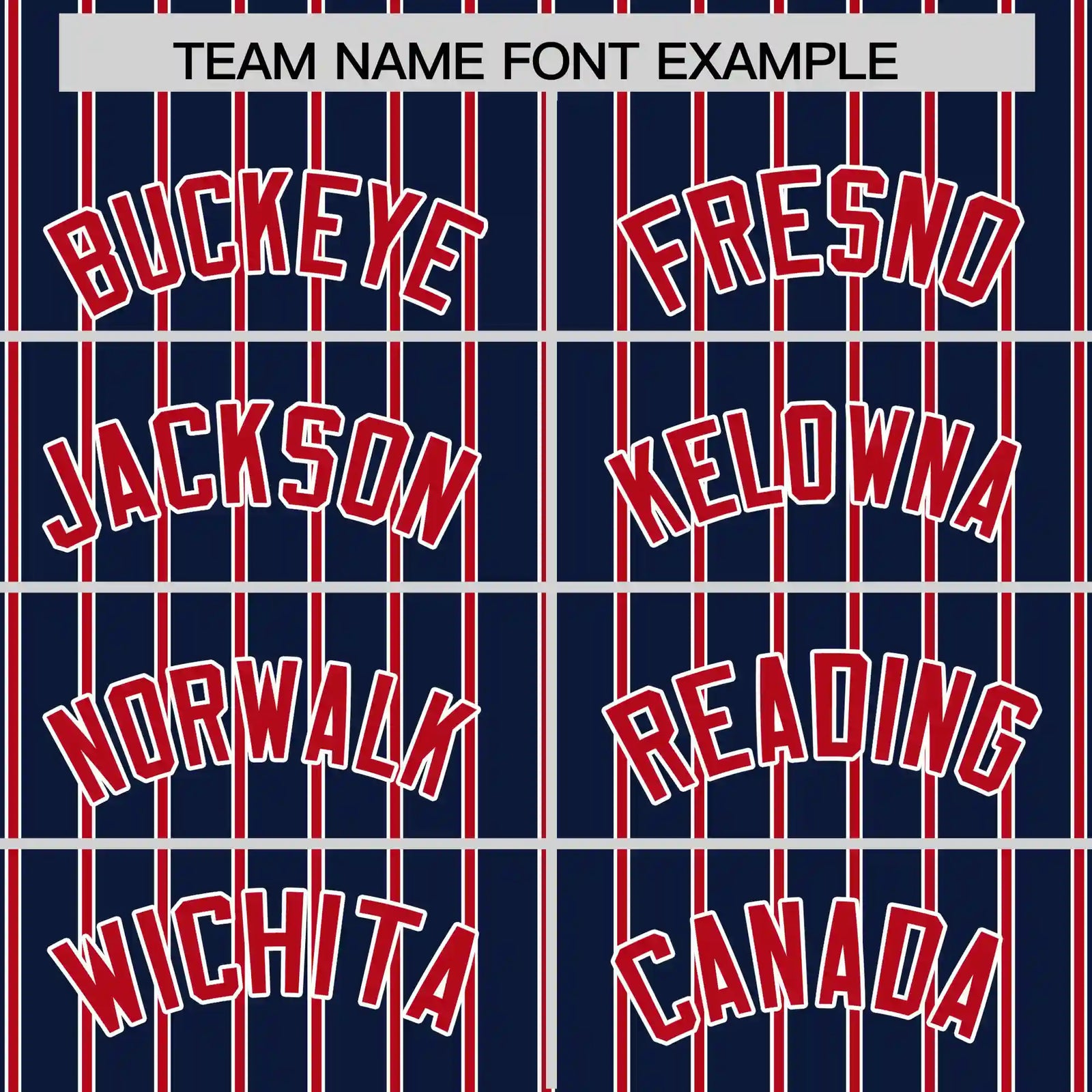 Custom Navy White-Red Pinstripe Pattern Design Performance T-Shirt