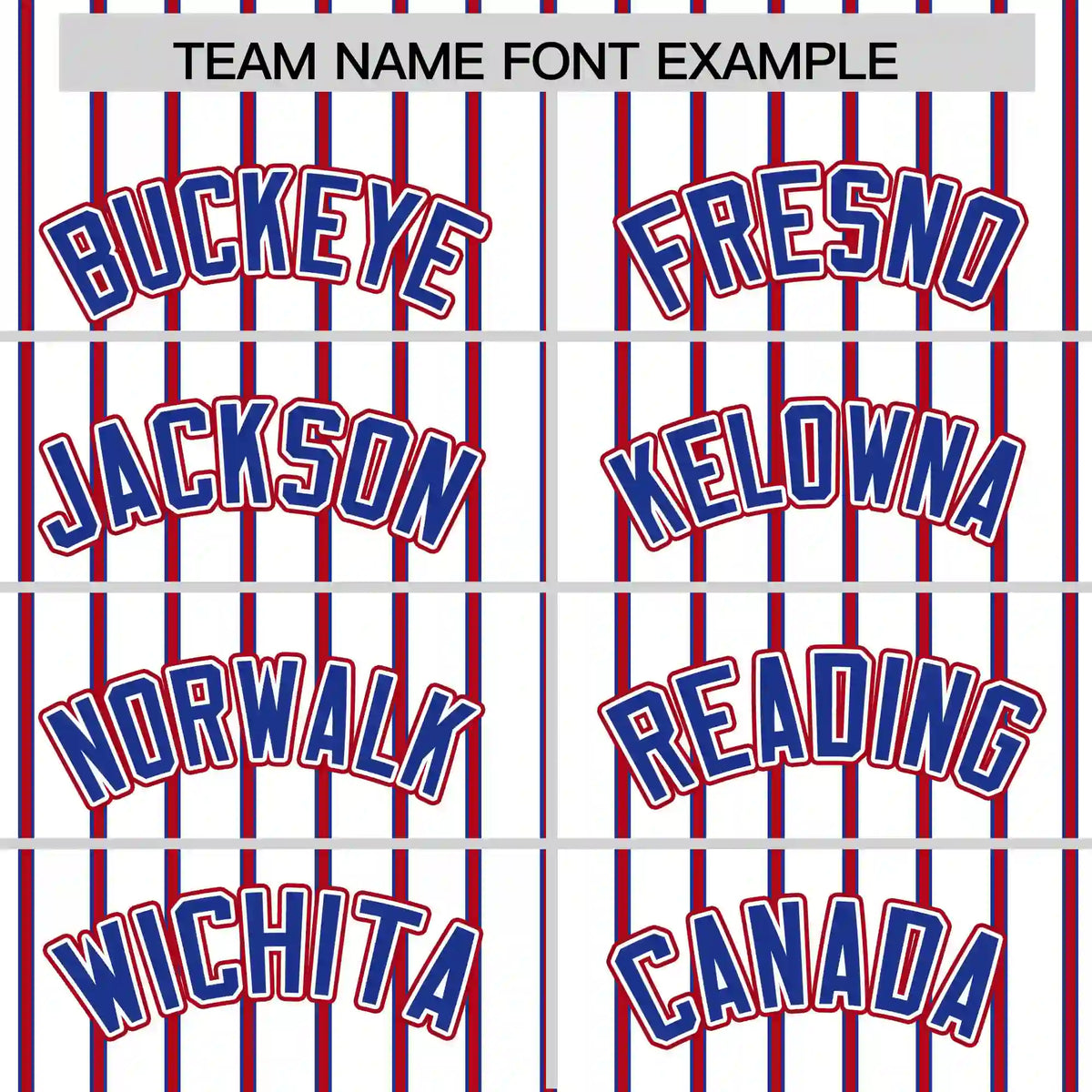 Custom White Royal Blue-Red Pinstripe Pattern Design Performance T-Shirt