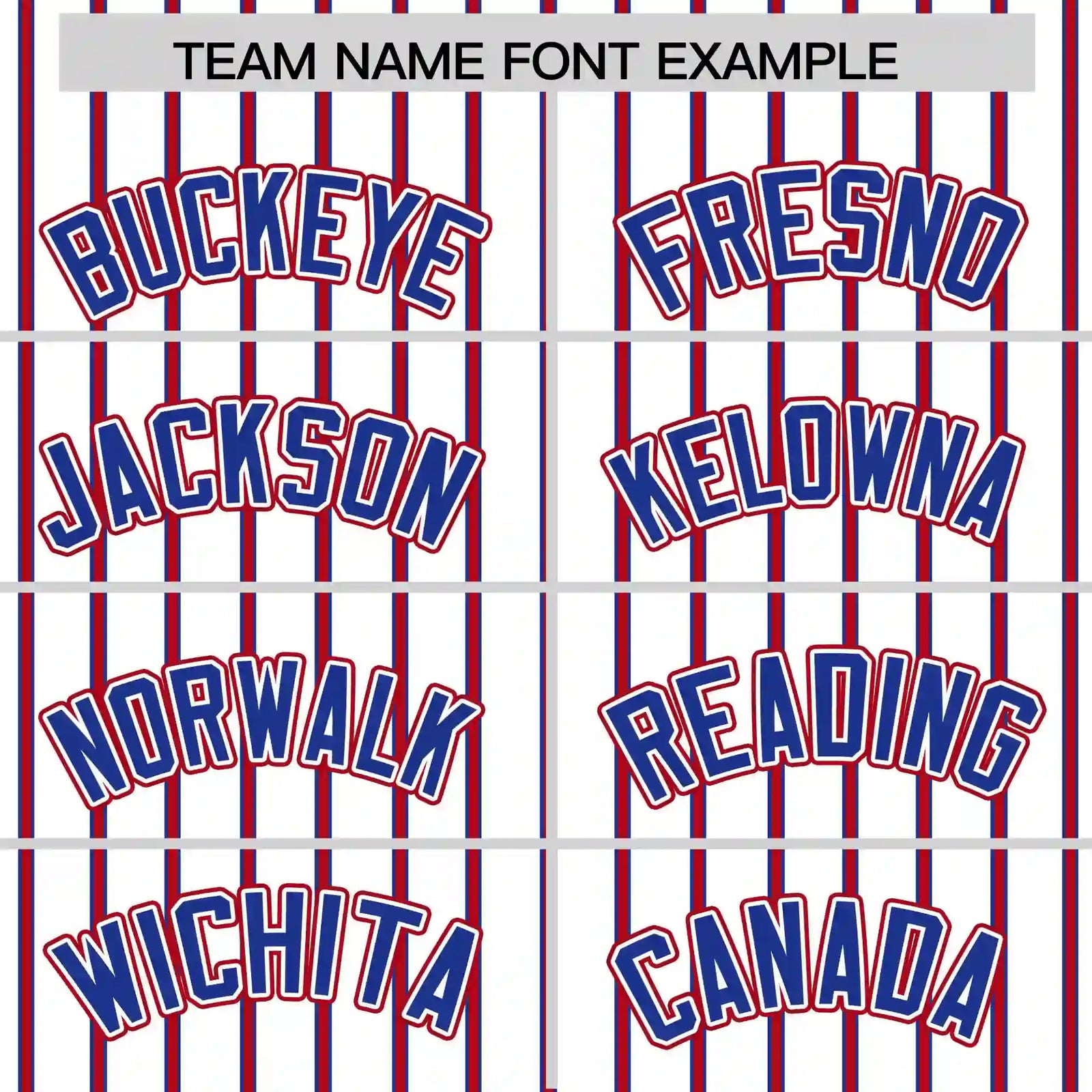 Custom White Royal Blue-Red Pinstripe Pattern Design Performance T-Shirt