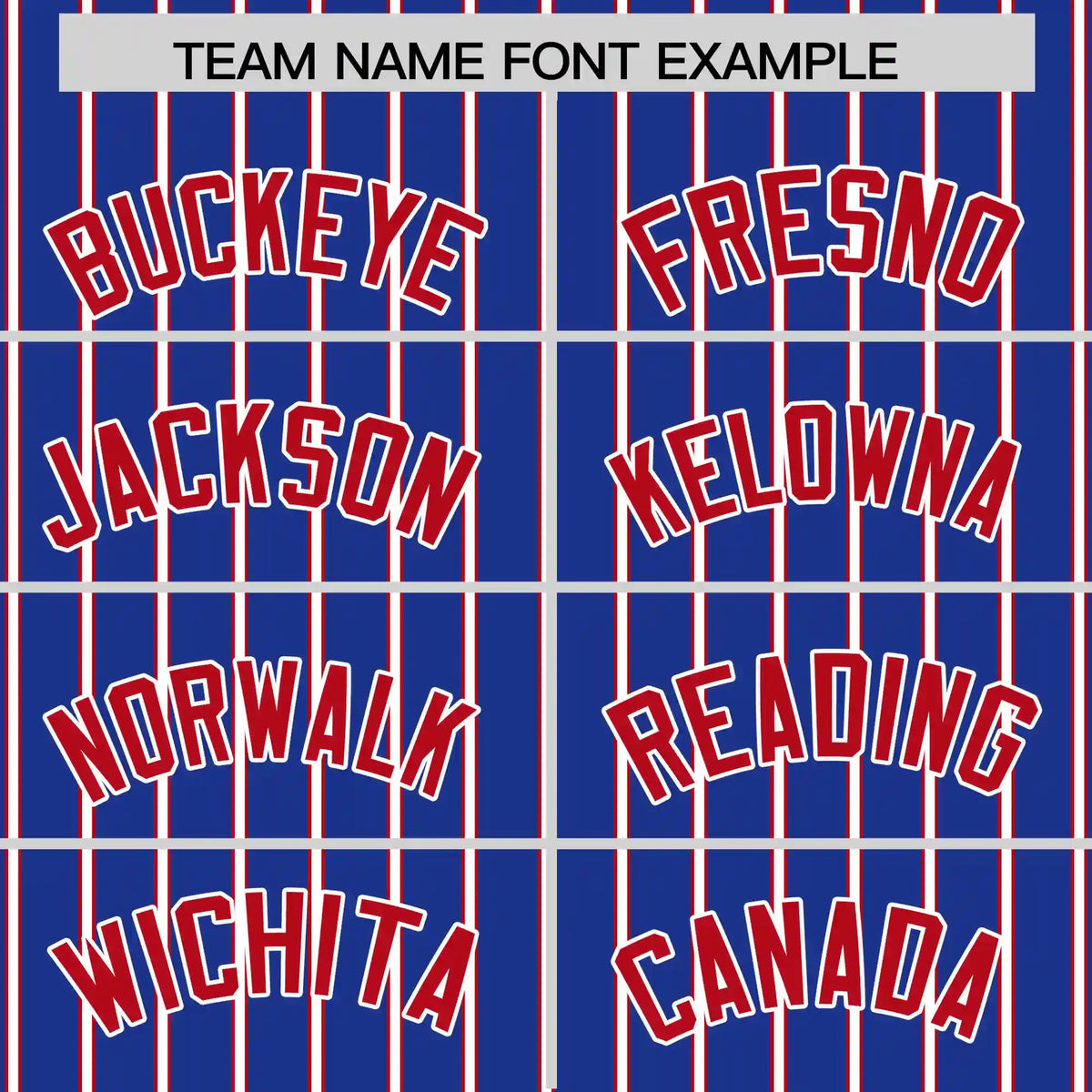 Custom Royal Blue White-Red Pinstripe Pattern Design Performance T-Shirt