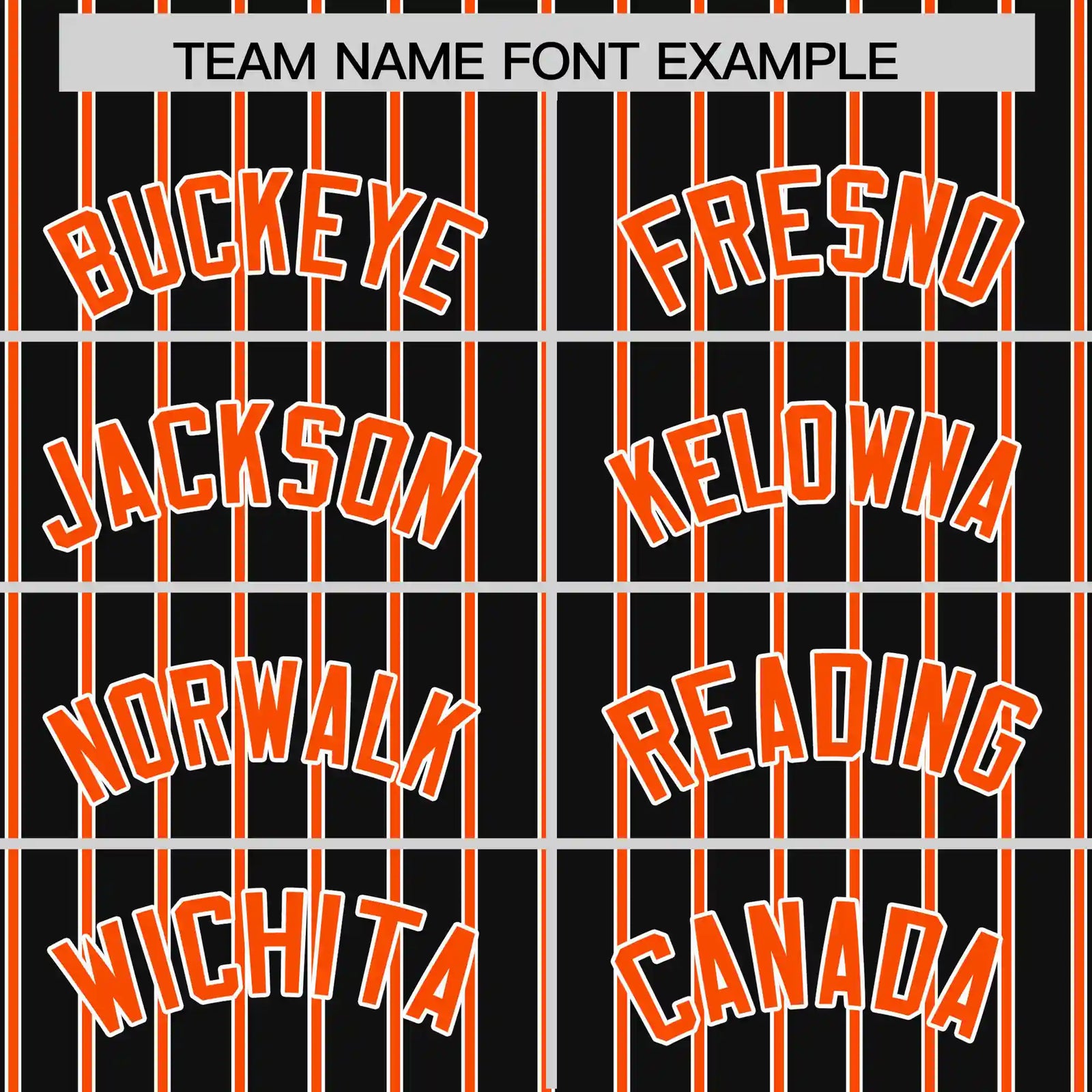 Custom Black White-Orange Pinstripe Pattern Design Performance T-Shirt