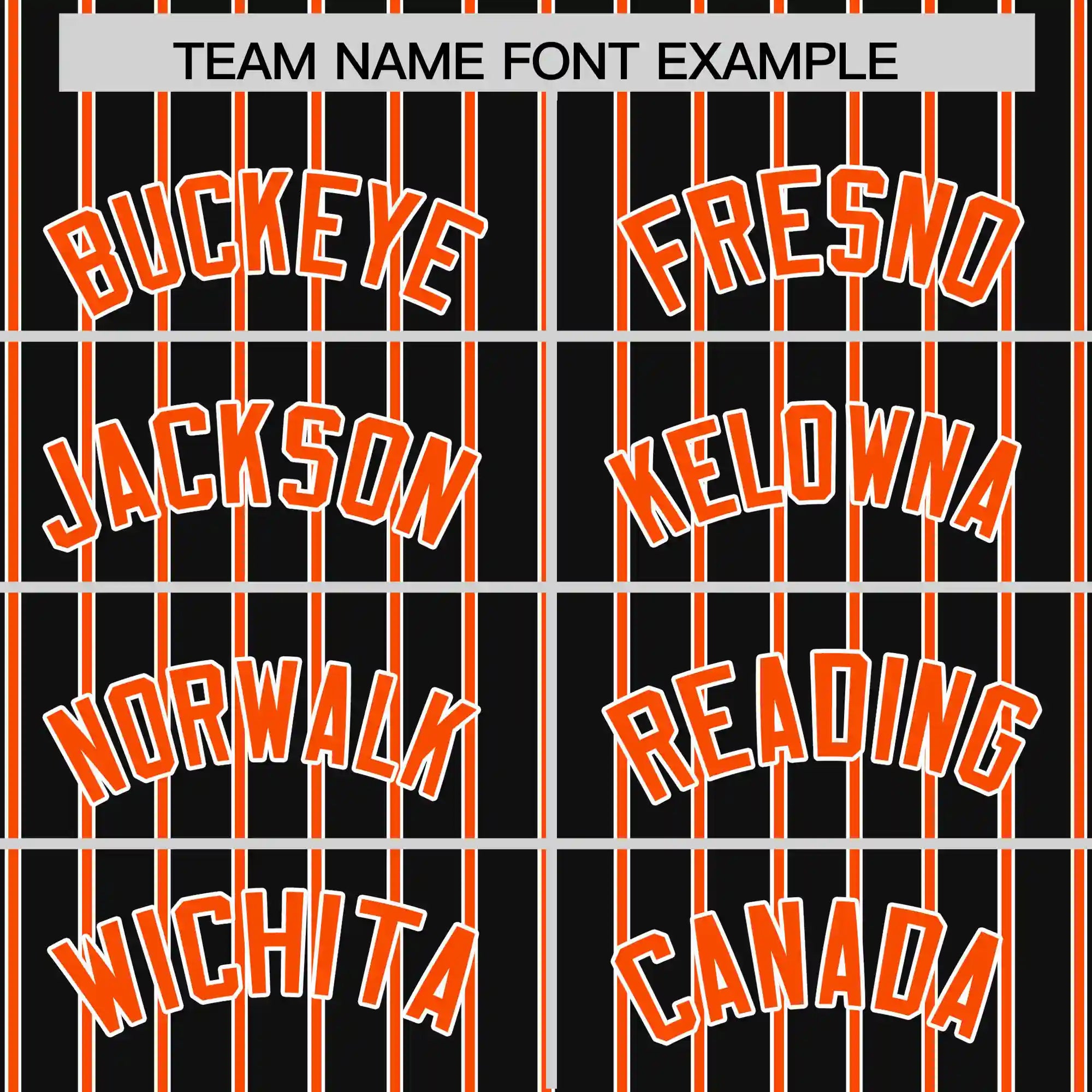 Custom Black White-Orange Pinstripe Pattern Design Performance T-Shirt