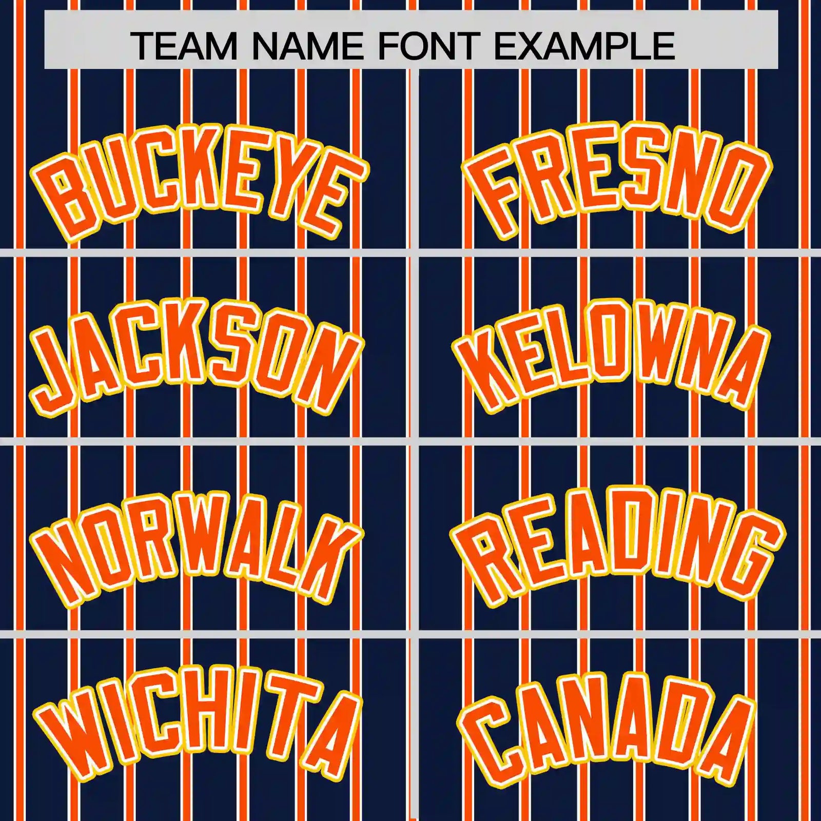 Custom Navy White-Orange Pinstripe Pattern Design Performance T-Shirt