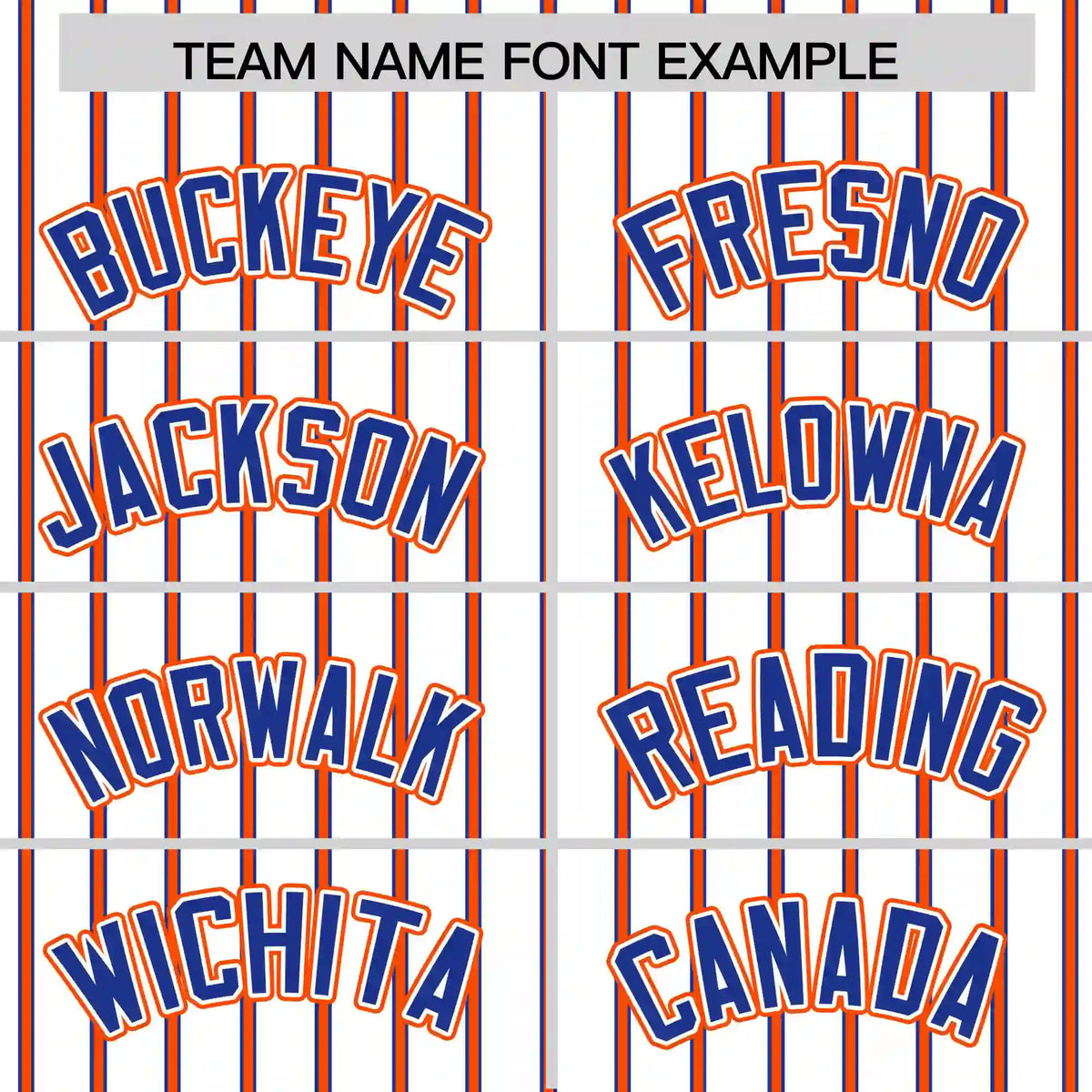 Custom White Royal Blue-Orange Pinstripe Pattern Design Performance T-Shirt