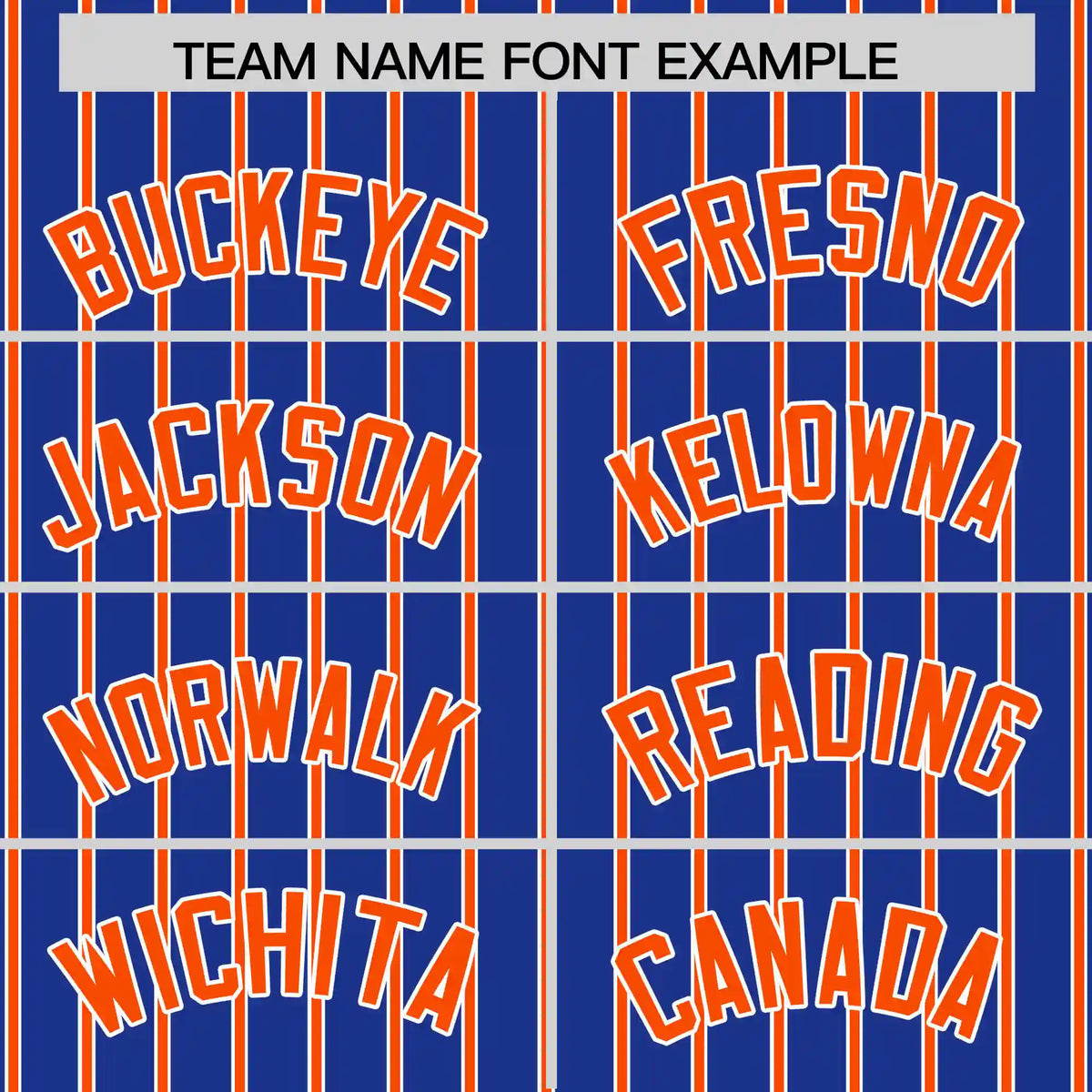 Custom Royal Blue White-Orange Pinstripe Pattern Design Performance T-Shirt