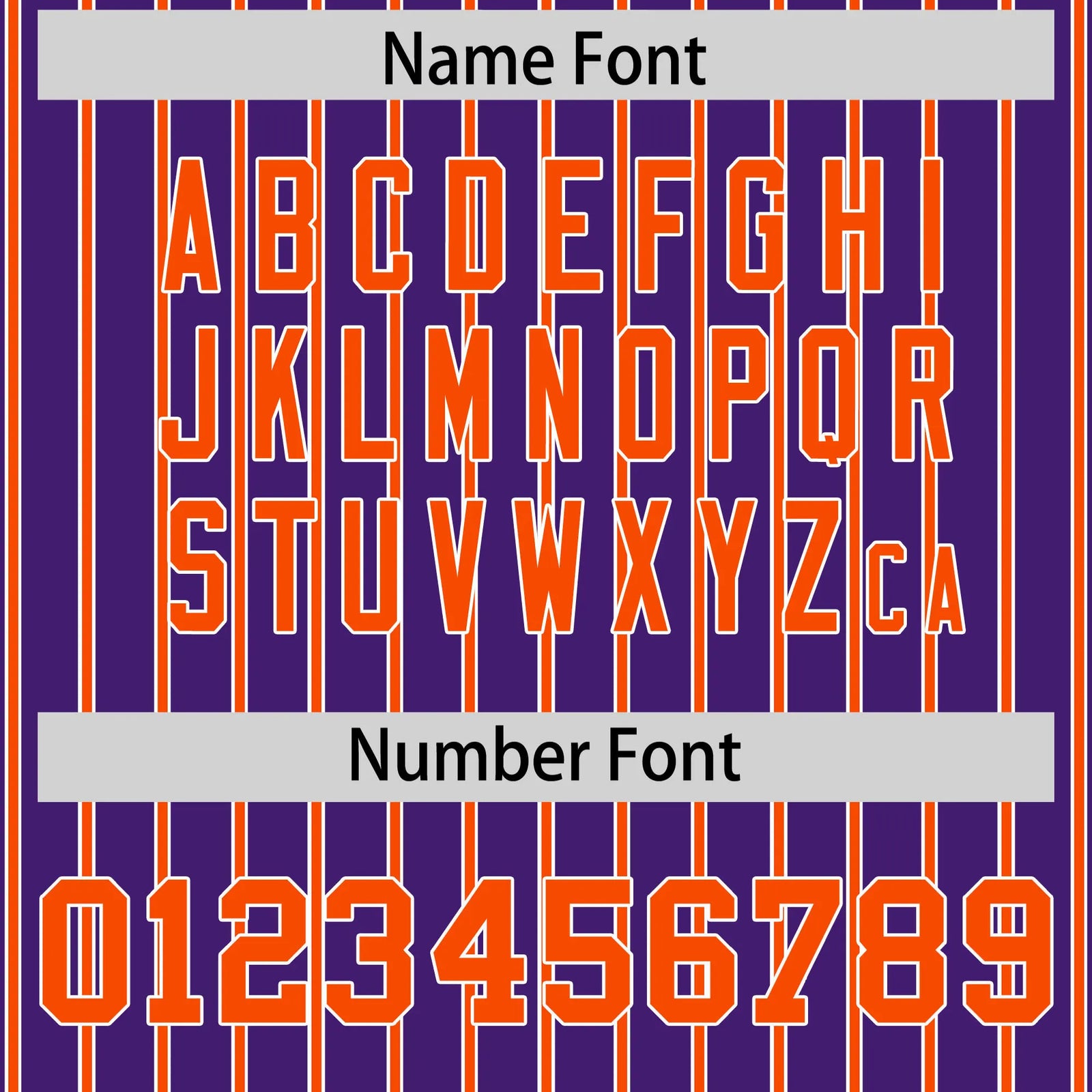Custom Purple White-Orange Pinstripe Pattern Design Performance T-Shirt