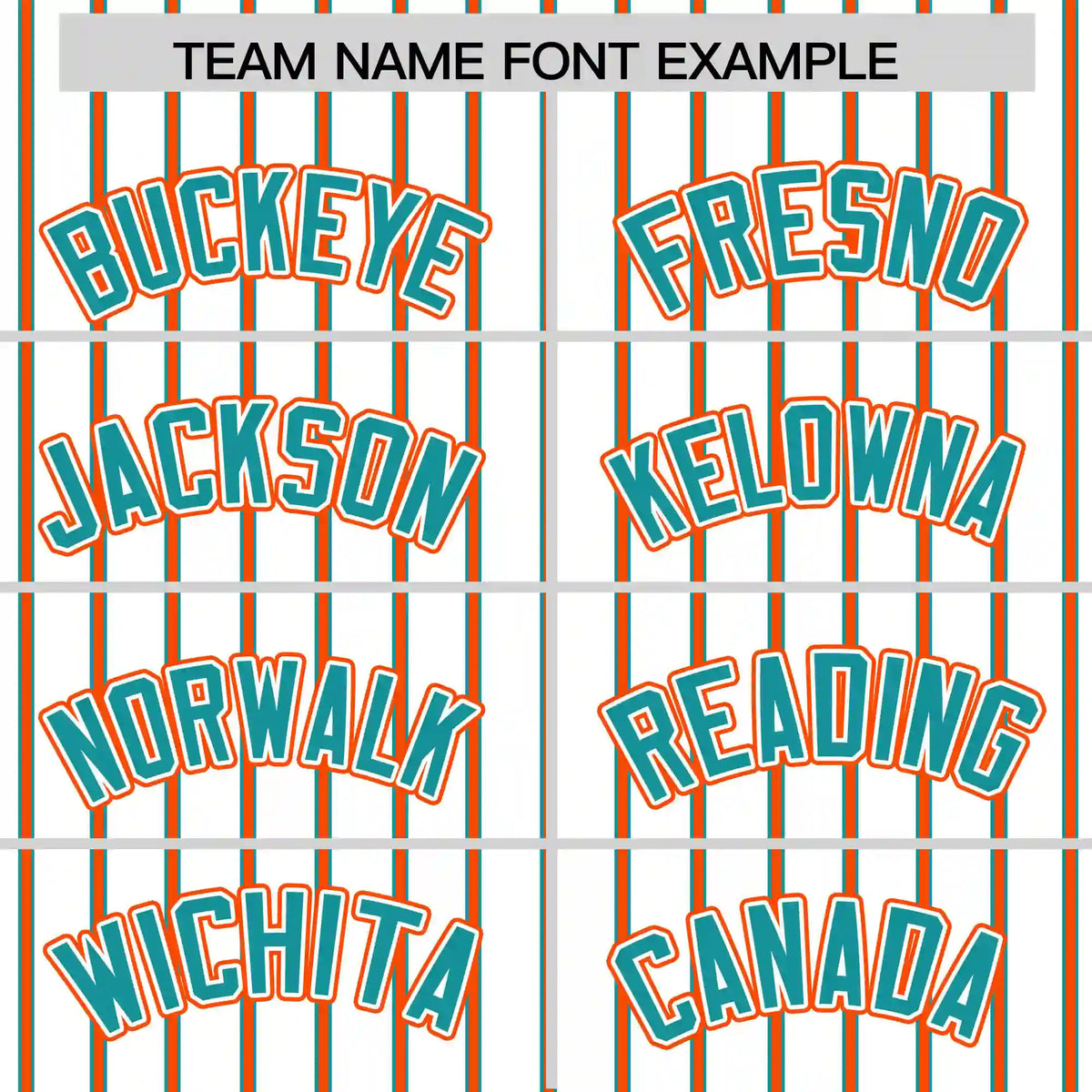 Custom White Aqua-Orange Pinstripe Pattern Design Performance T-Shirt