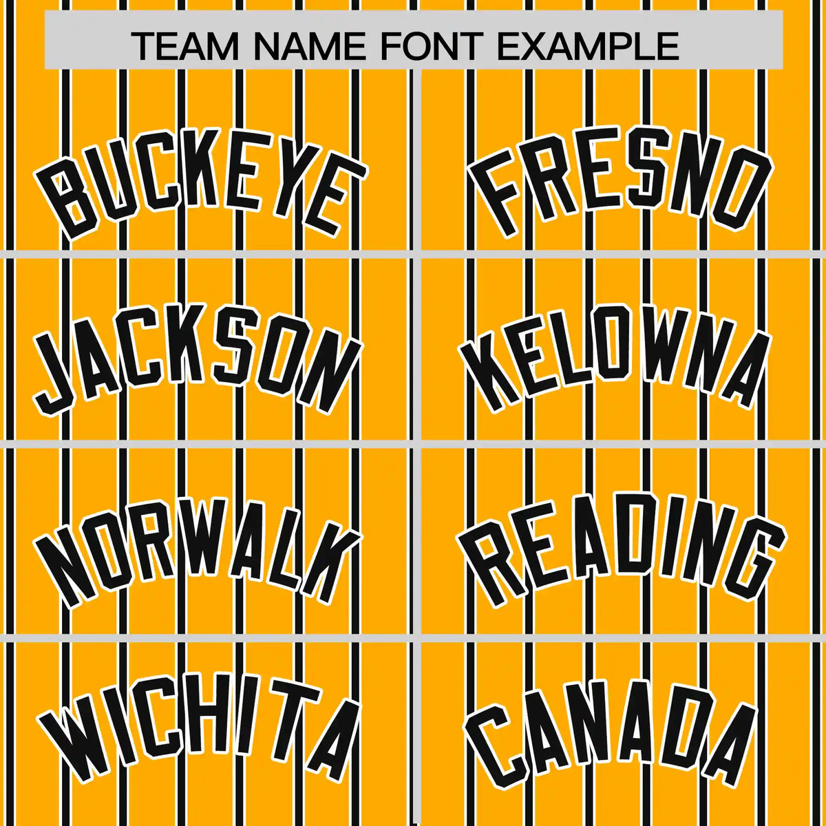 Custom Yellow White-Black Pinstripe Pattern Design Performance T-Shirt