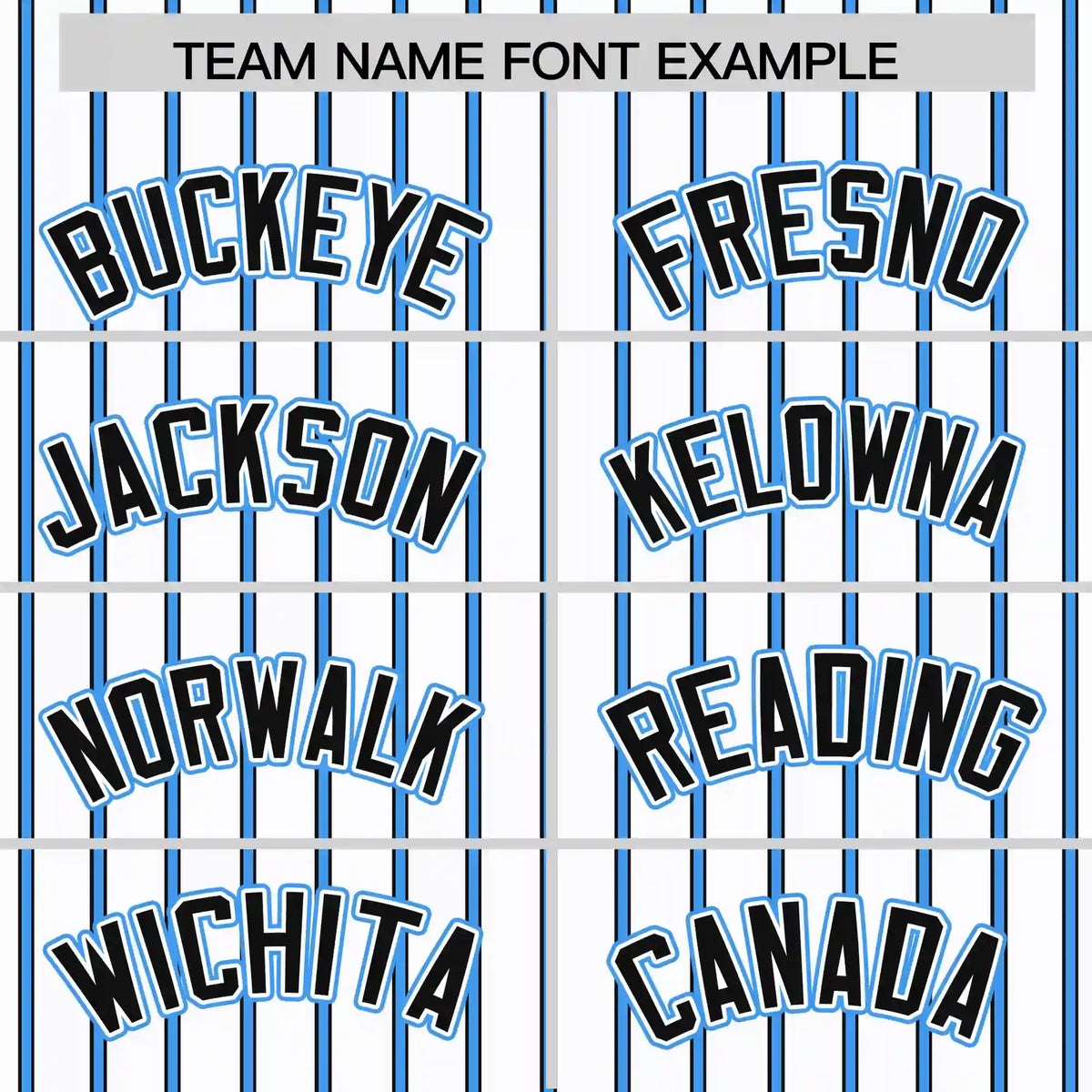 Custom White Powder Blue-Black Pinstripe Pattern Design Performance T-Shirt