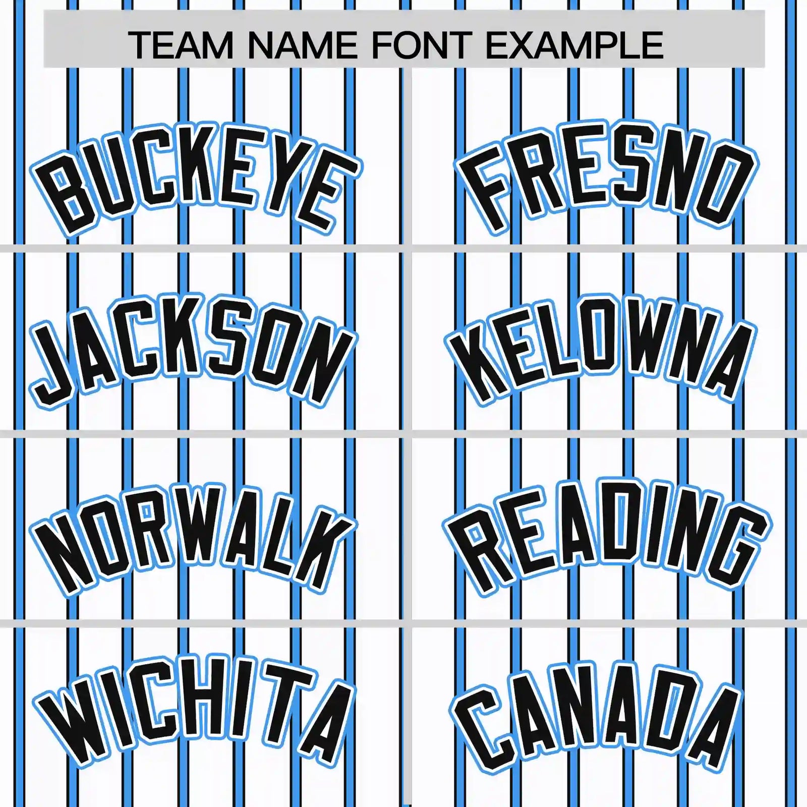 Custom White Powder Blue-Black Pinstripe Pattern Design Performance T-Shirt
