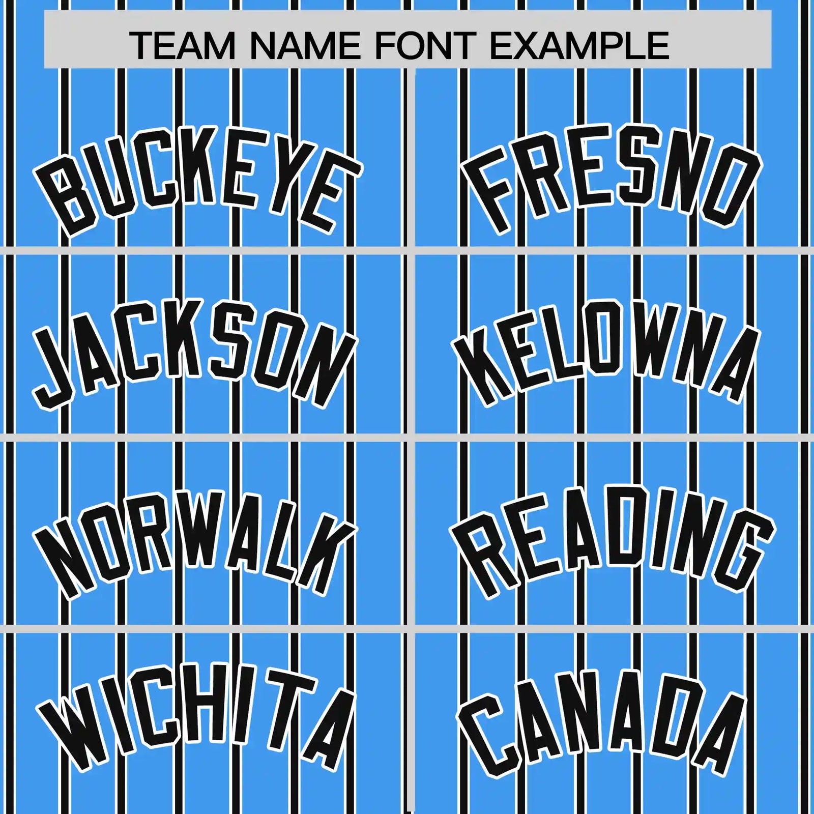 Custom Powder Blue White-Black Pinstripe Pattern Design Performance T-Shirt