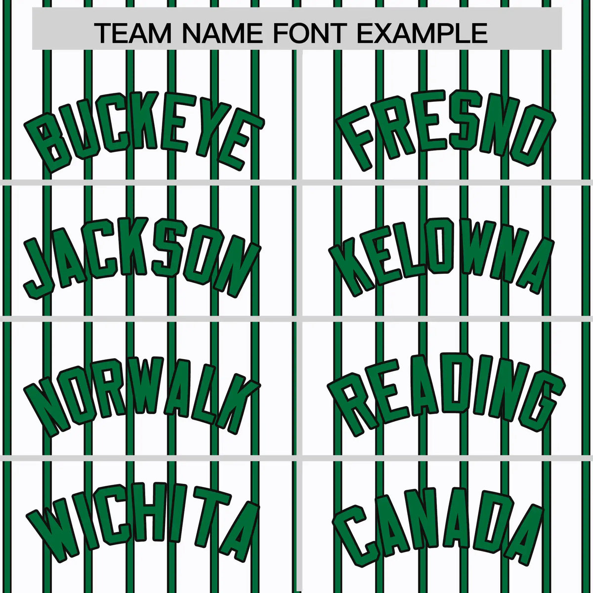 Custom White Kelly Green-Black Pinstripe Pattern Design Performance T-Shirt