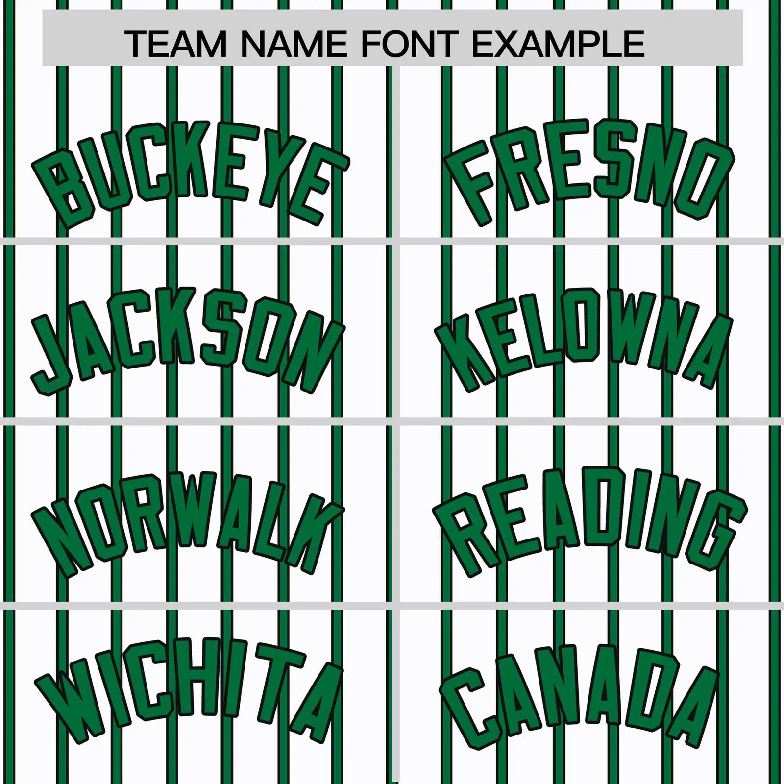 Custom White Kelly Green-Black Pinstripe Pattern Design Performance T-Shirt