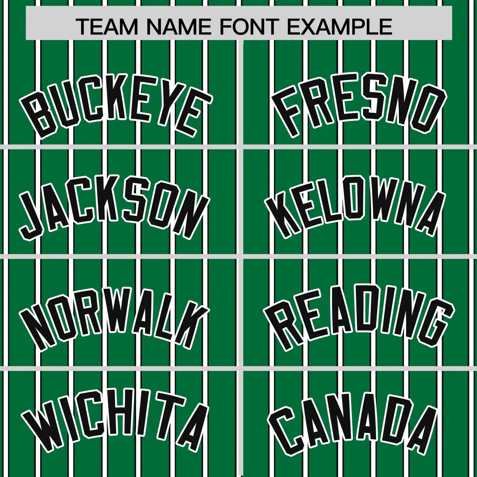 Custom Kelly Green White-Black Pinstripe Pattern Design Performance T-Shirt