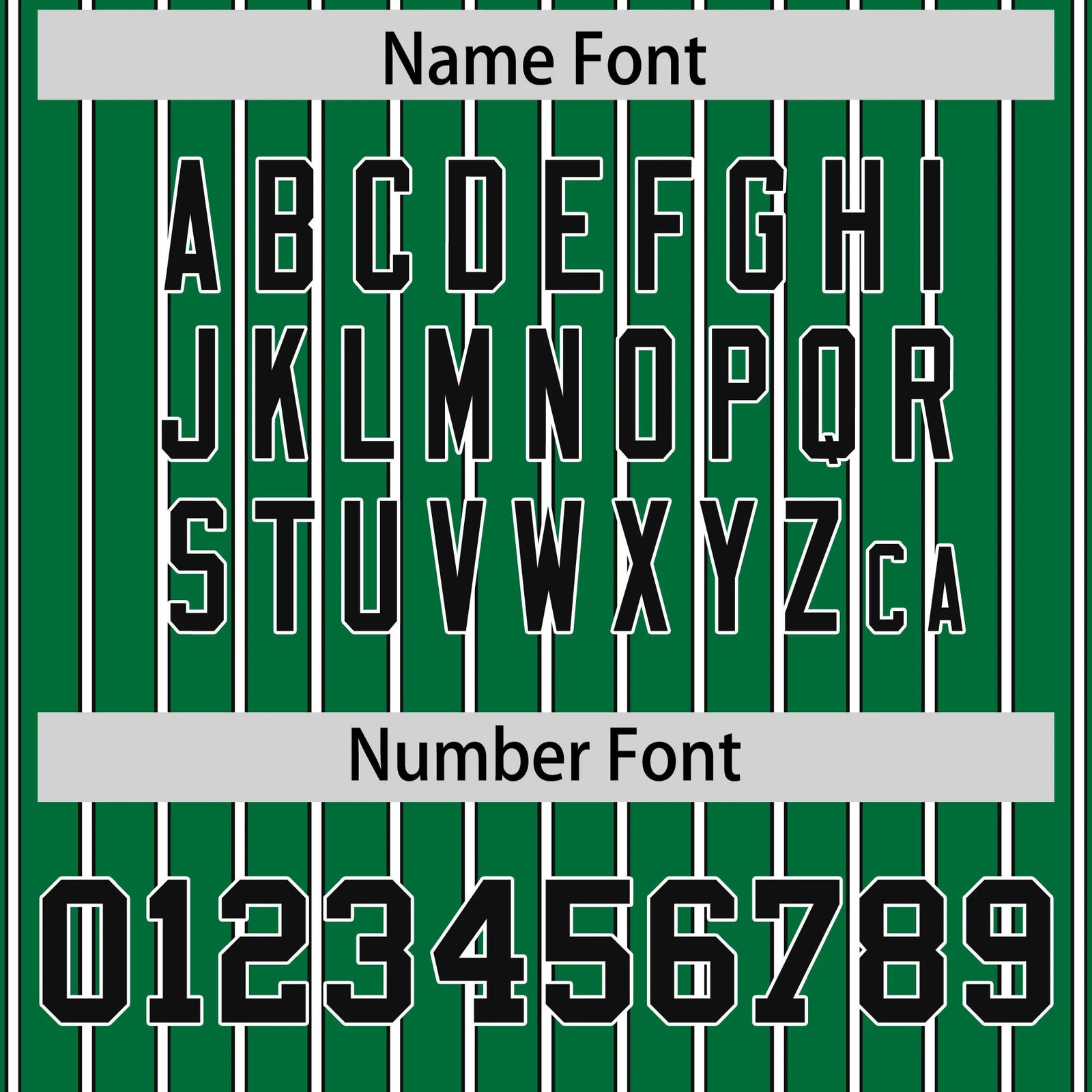 Custom Kelly Green White-Black Pinstripe Pattern Design Performance T-Shirt