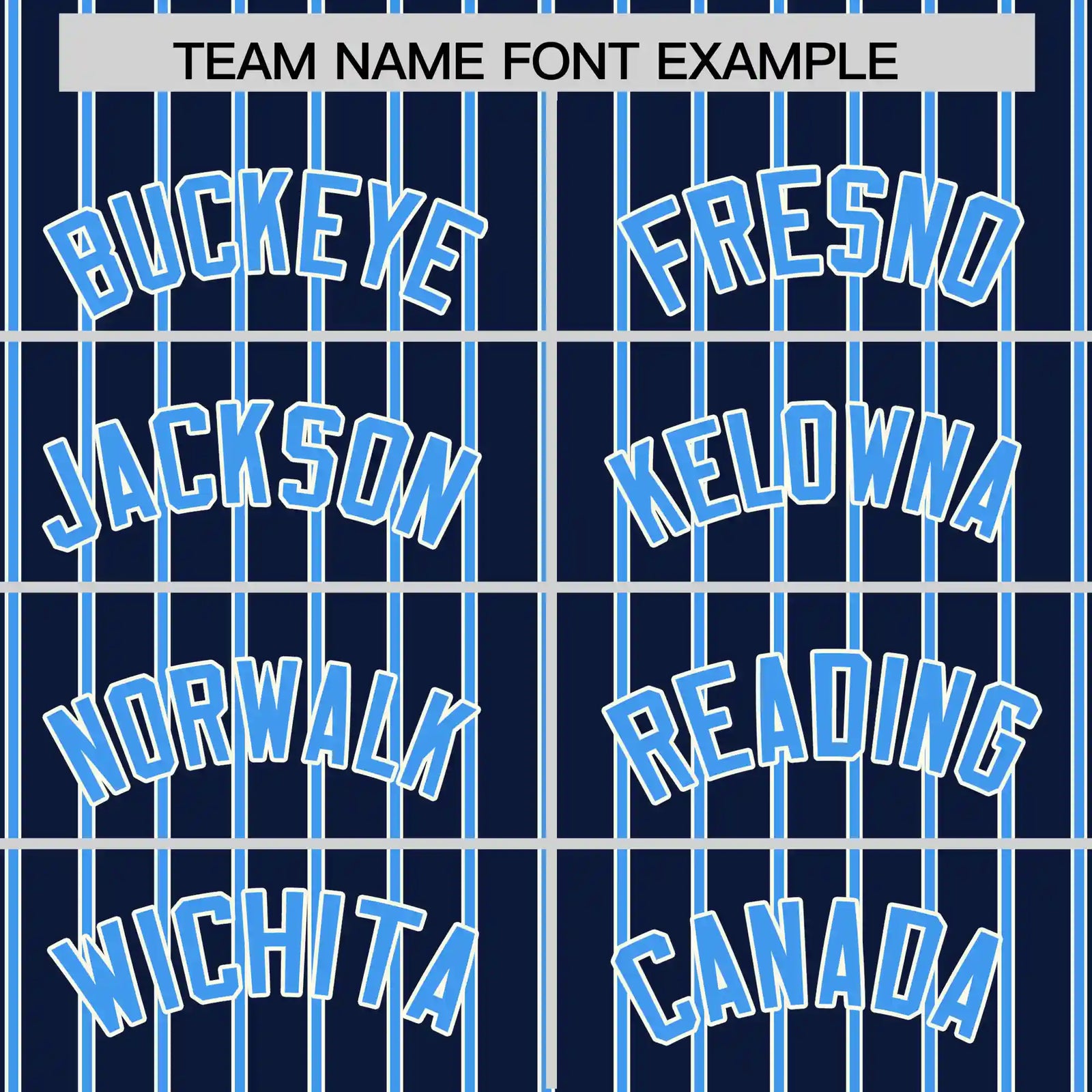 Custom Navy White-Powder Blue Pinstripe Pattern Design Performance T-Shirt