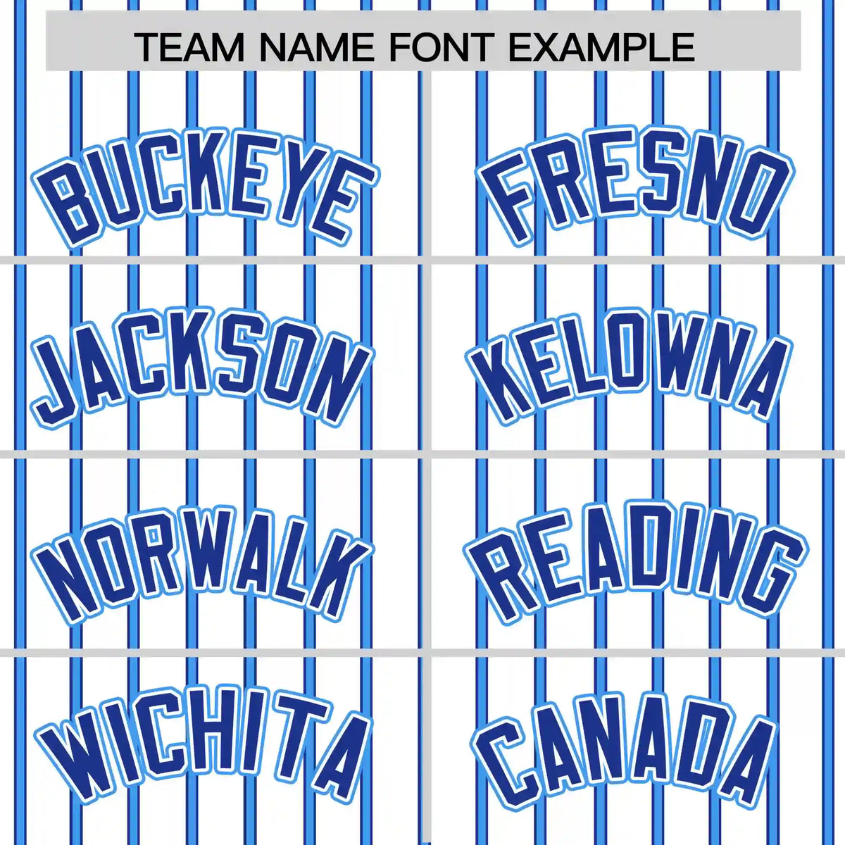 Custom White Royal Blue-Powder Blue Pinstripe Pattern Design Performance T-Shirt
