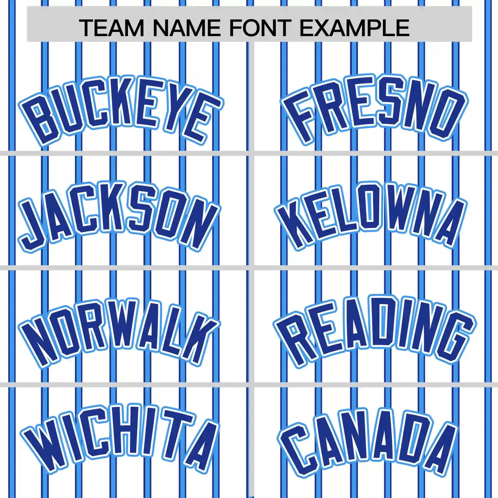 Custom White Royal Blue-Powder Blue Pinstripe Pattern Design Performance T-Shirt