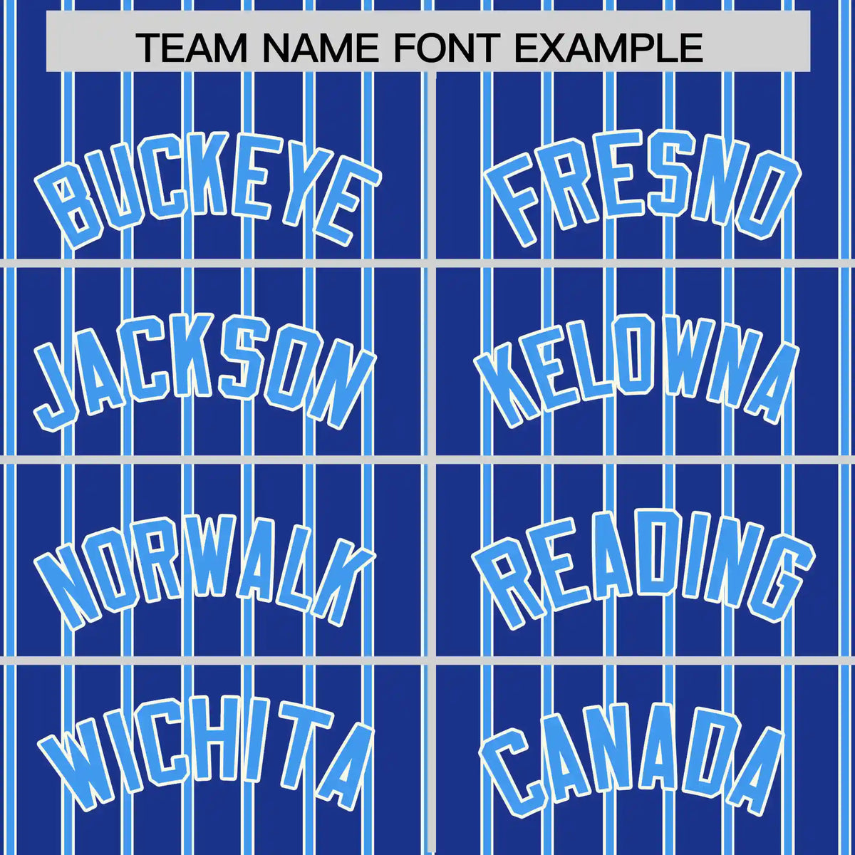 Custom Royal Blue White-Powder Blue Pinstripe Pattern Design Performance T-Shirt