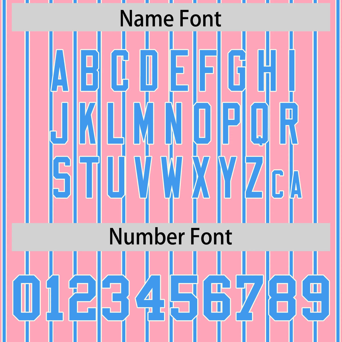 Custom Light Pink White-Powder Blue Pinstripe Pattern Design Performance T-Shirt