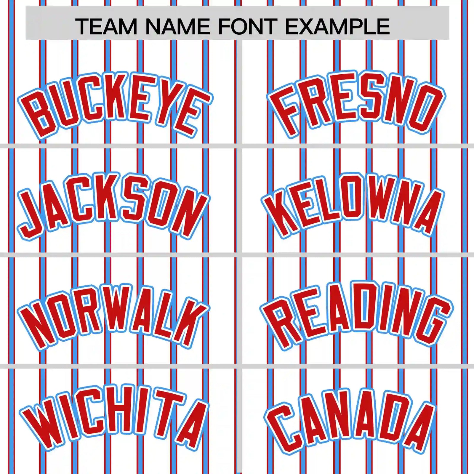 Custom White Red-Powder Blue Pinstripe Pattern Design Performance T-Shirt