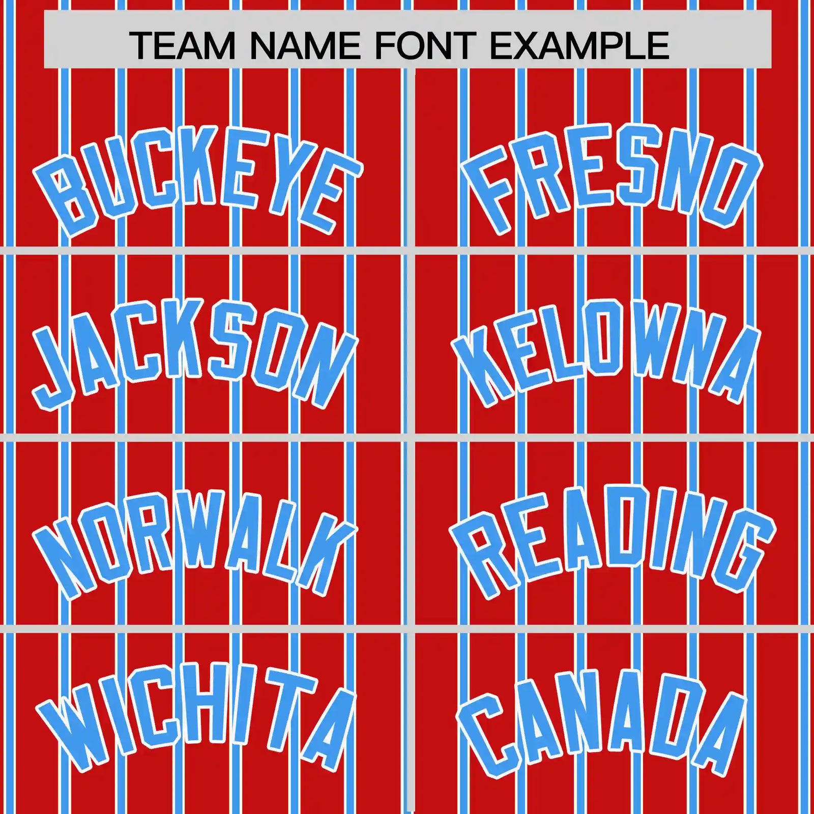Custom Red White-Powder Blue Pinstripe Pattern Design Performance T-Shirt