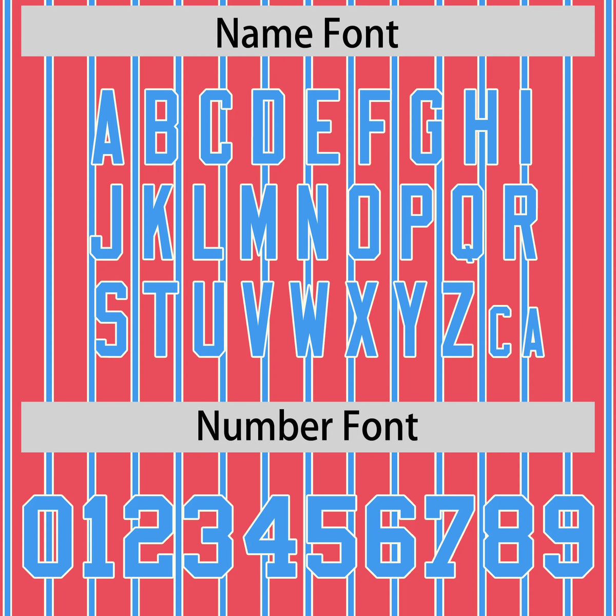 Custom Light Red White-Powder Blue Pinstripe Pattern Design Performance T-Shirt