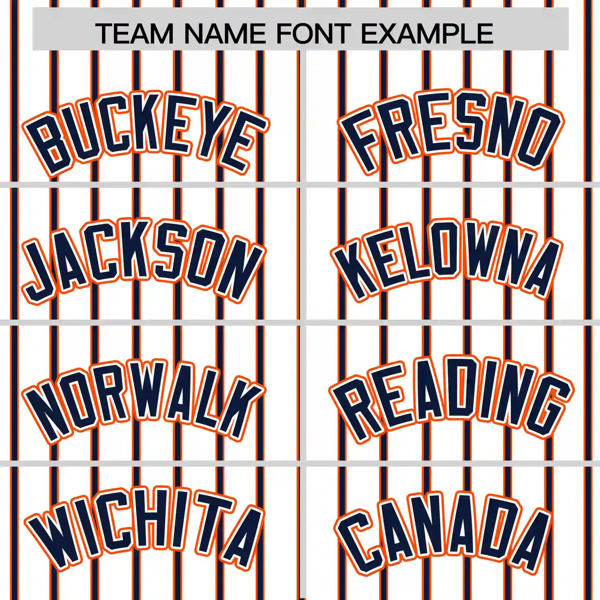 Custom White Orange-Navy Pinstripe Pattern Design Performance T-Shirt