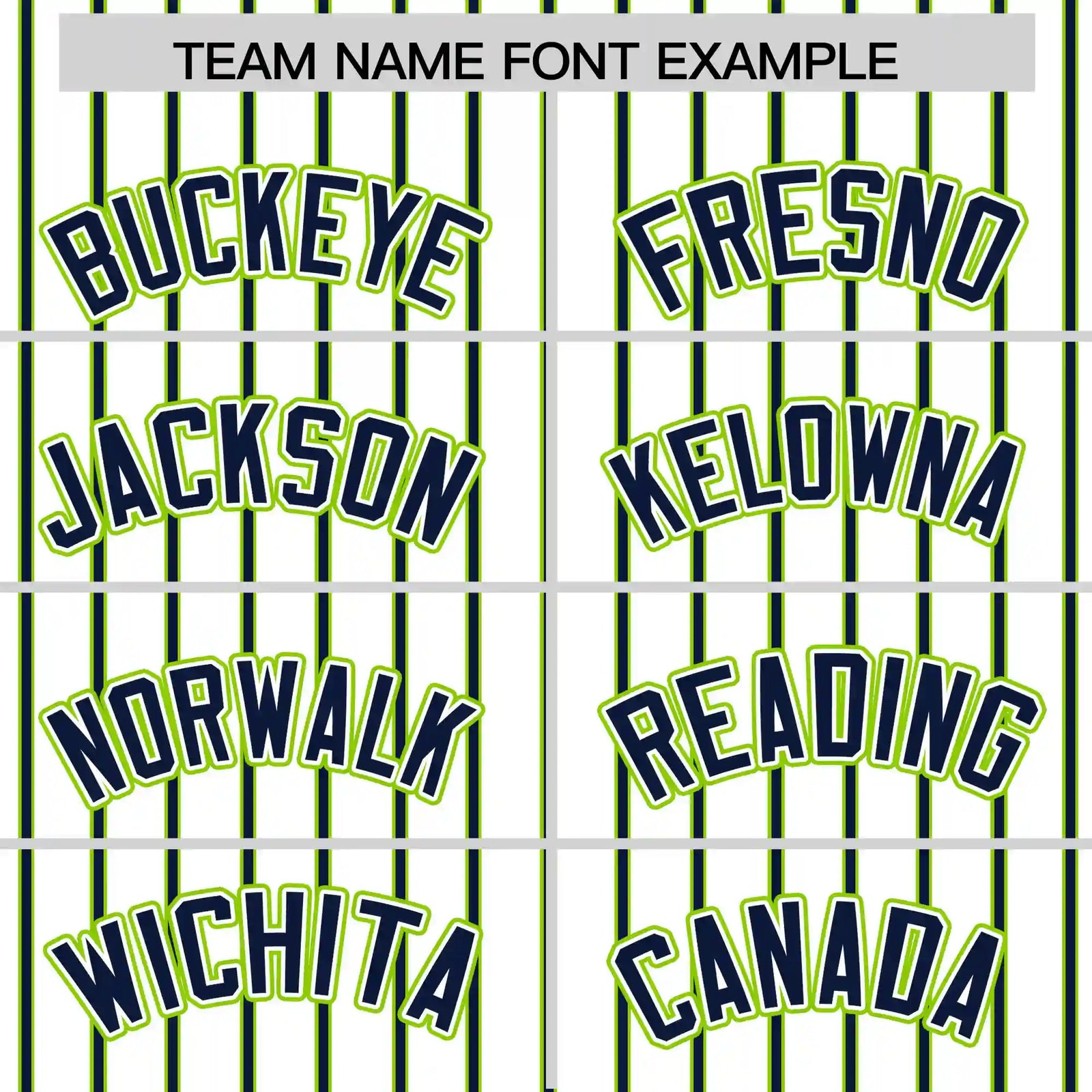 Custom White Neon Green-Navy Pinstripe Pattern Design Performance T-Shirt