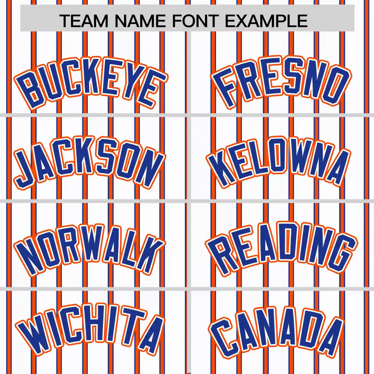 Custom White Orange-Royal Blue Pinstripe Pattern Design Performance T-Shirt