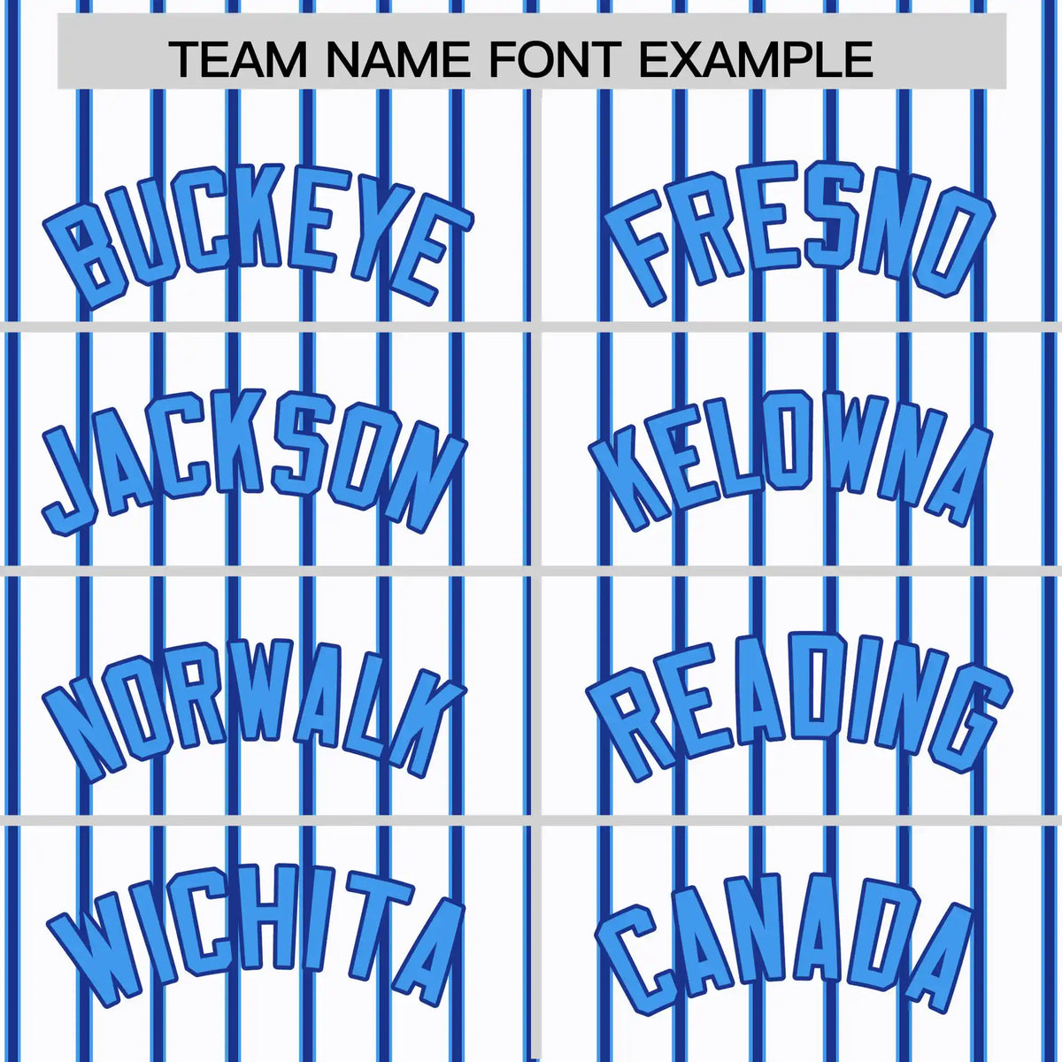 Custom White Powder Blue-Royal Blue Pinstripe Pattern Design Performance T-Shirt