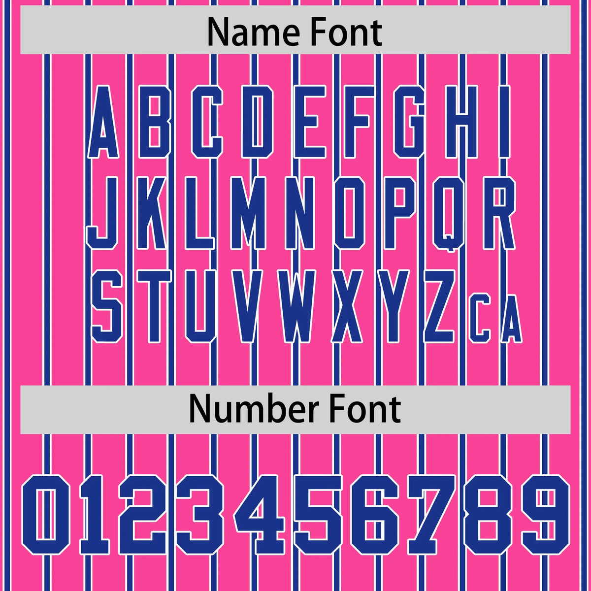 Custom Pink White-Royal Blue Pinstripe Pattern Design Performance T-Shirt