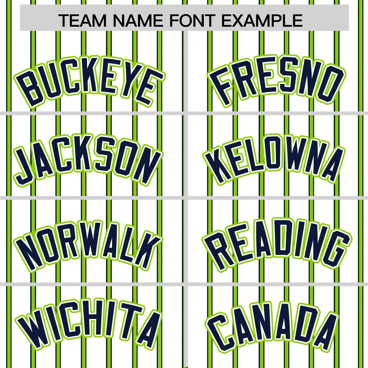 Custom White Navy-Neon Green Pinstripe Pattern Design Performance T-Shirt