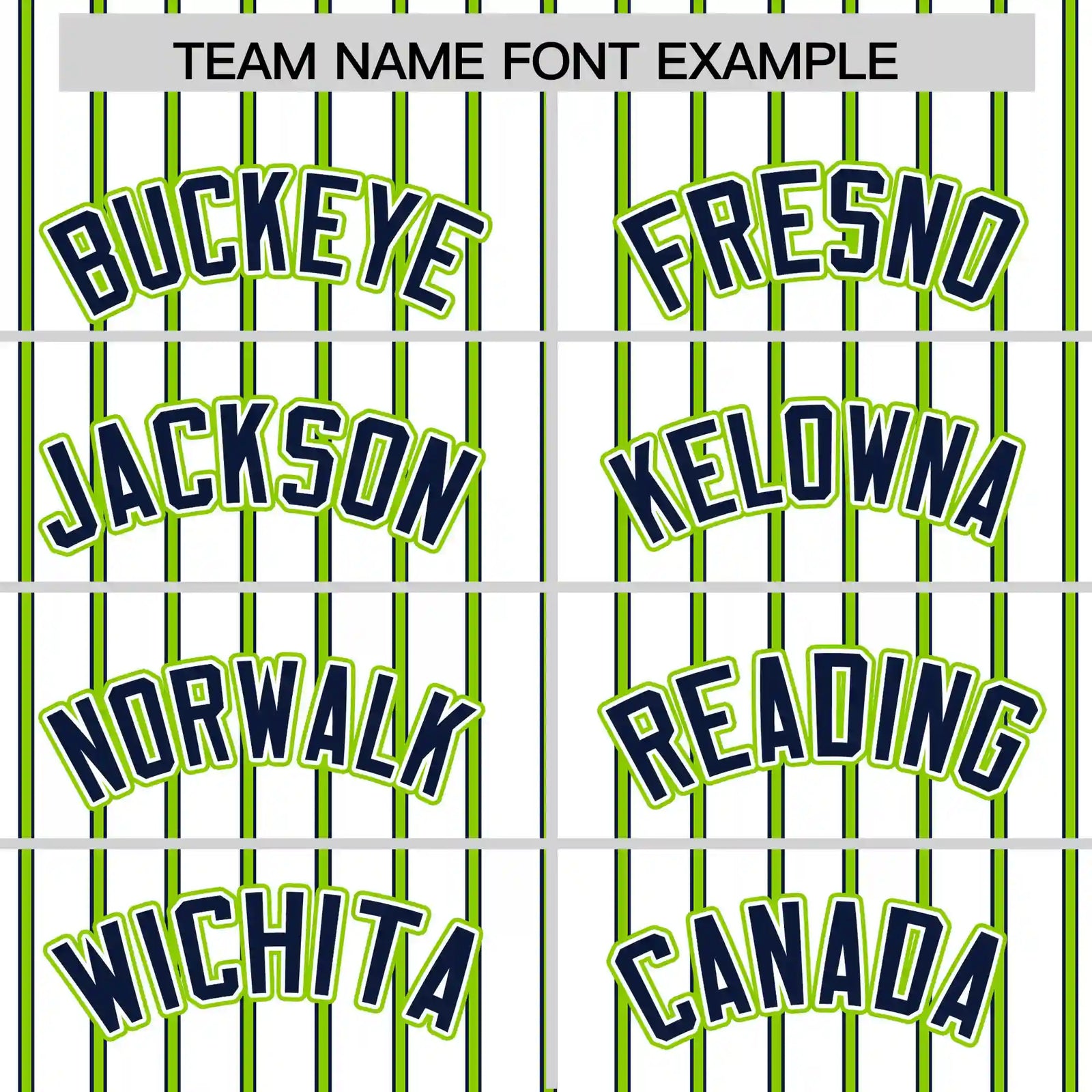 Custom White Navy-Neon Green Pinstripe Pattern Design Performance T-Shirt